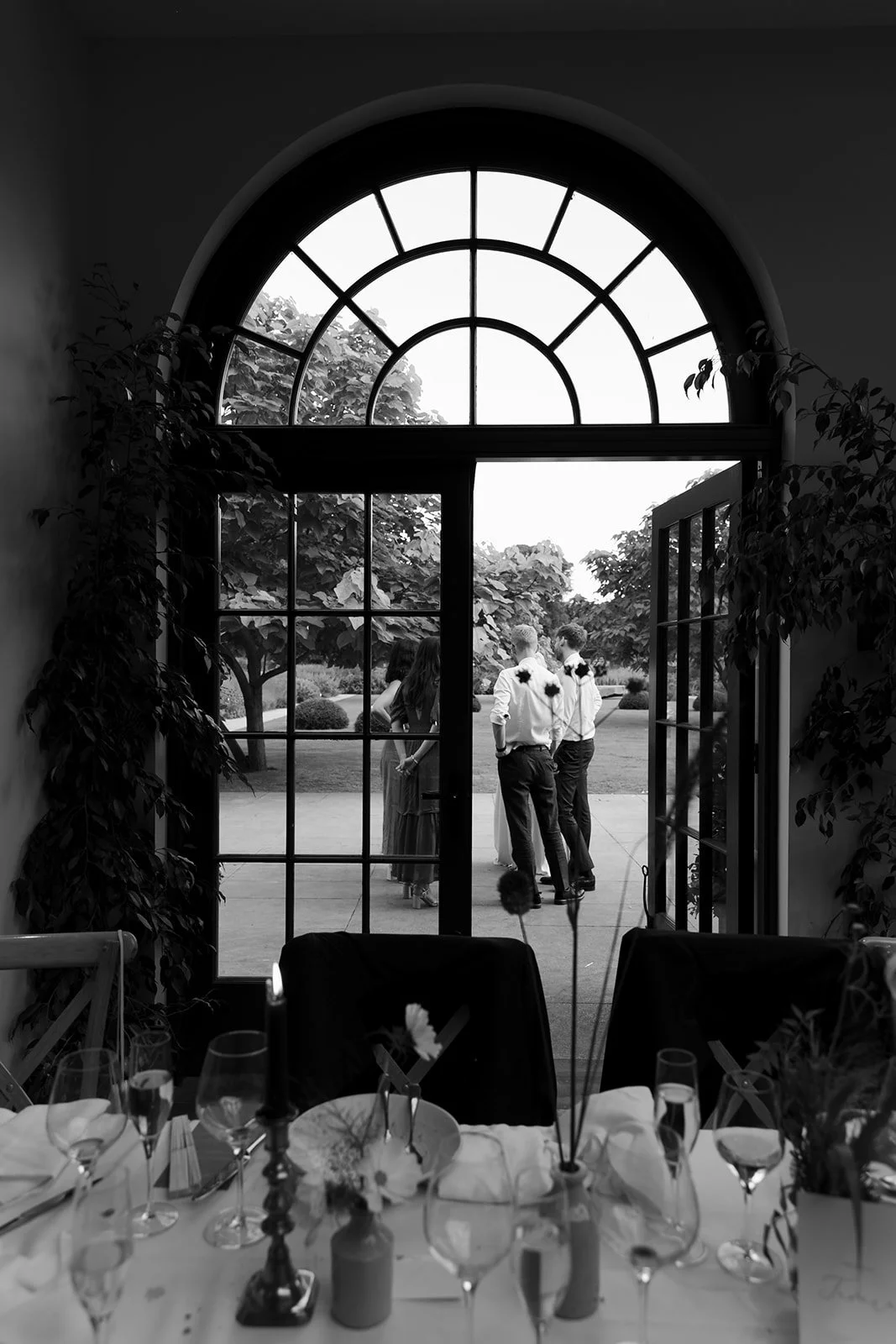 Middleton Lodge Estate wedding reception in the walled garden in North Yorkshire.