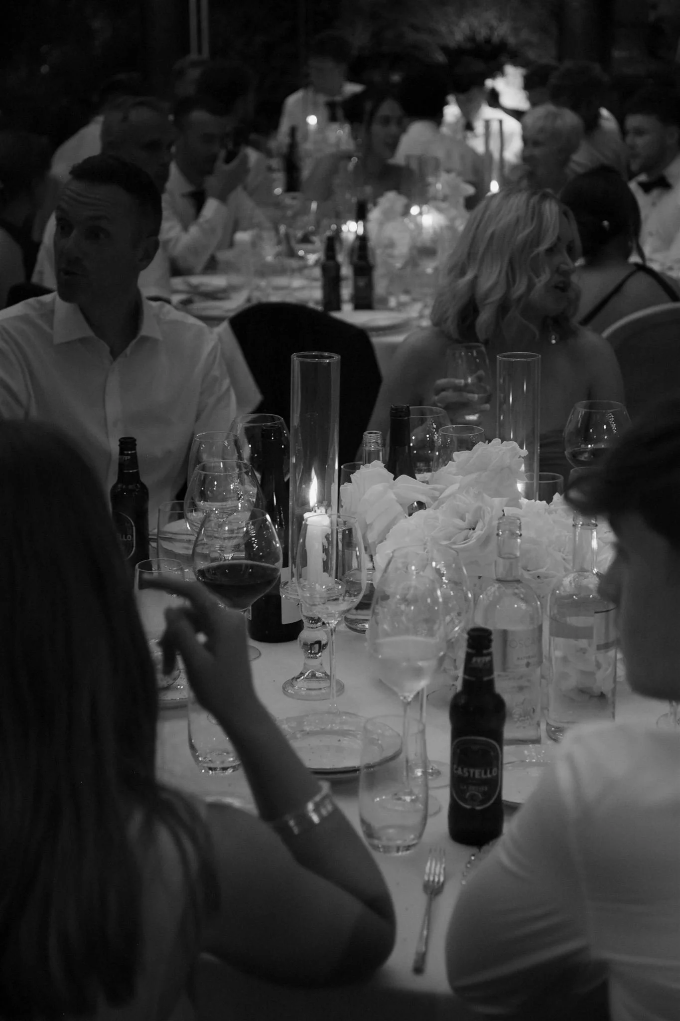 A wedding reception at Tenuta Corbinaia Villa in Tuscany, Italy.