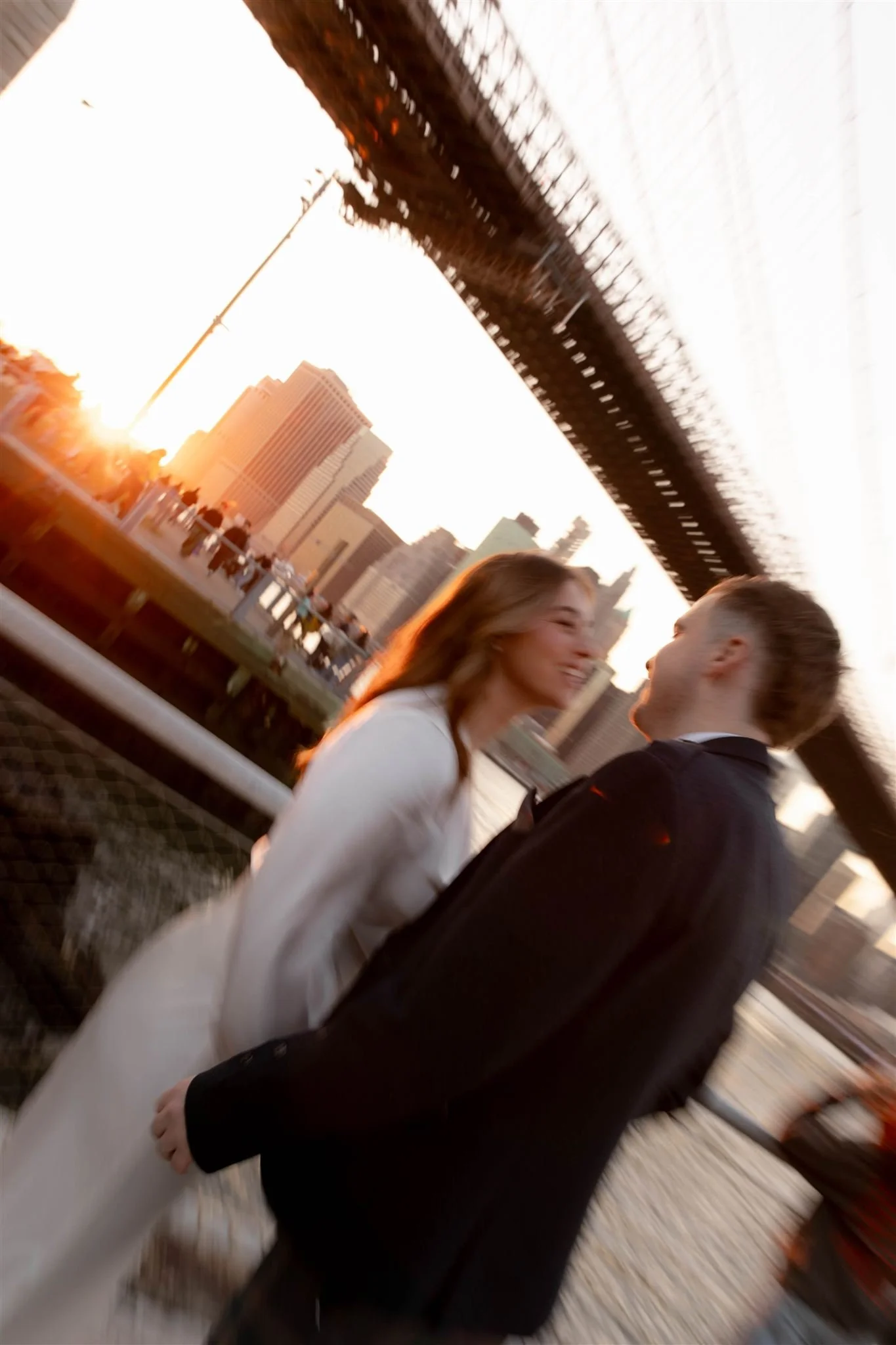 A NYC Elopement at Brooklyn Bridge Park, photographed by a NYC Elopement Photographer.
