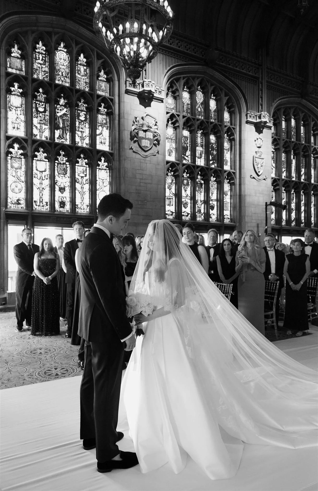A wedding ceremony at The University Club of Chicago.