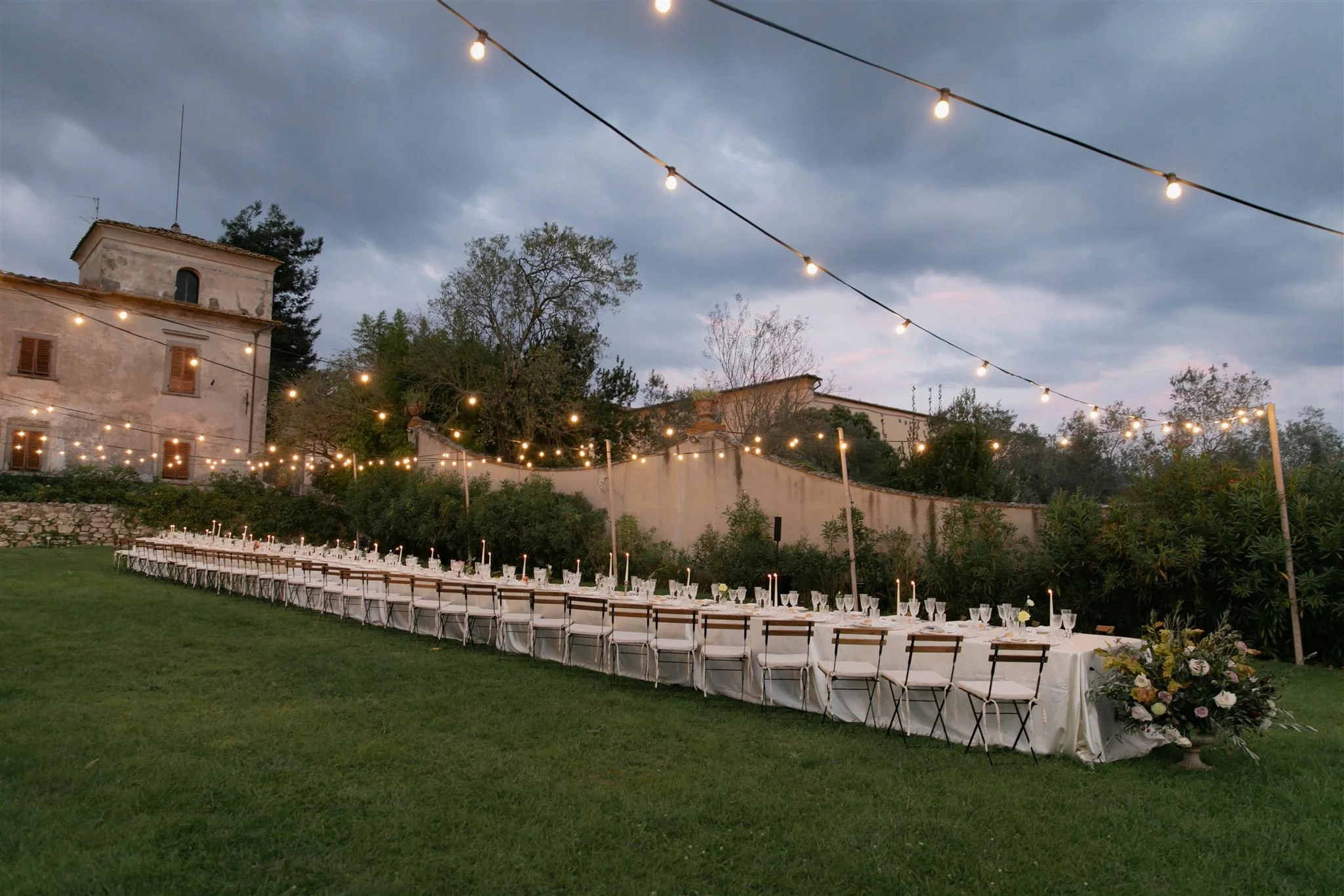 A wedding day at Villa Medicea Di Lilliano in Tuscany, Italy.