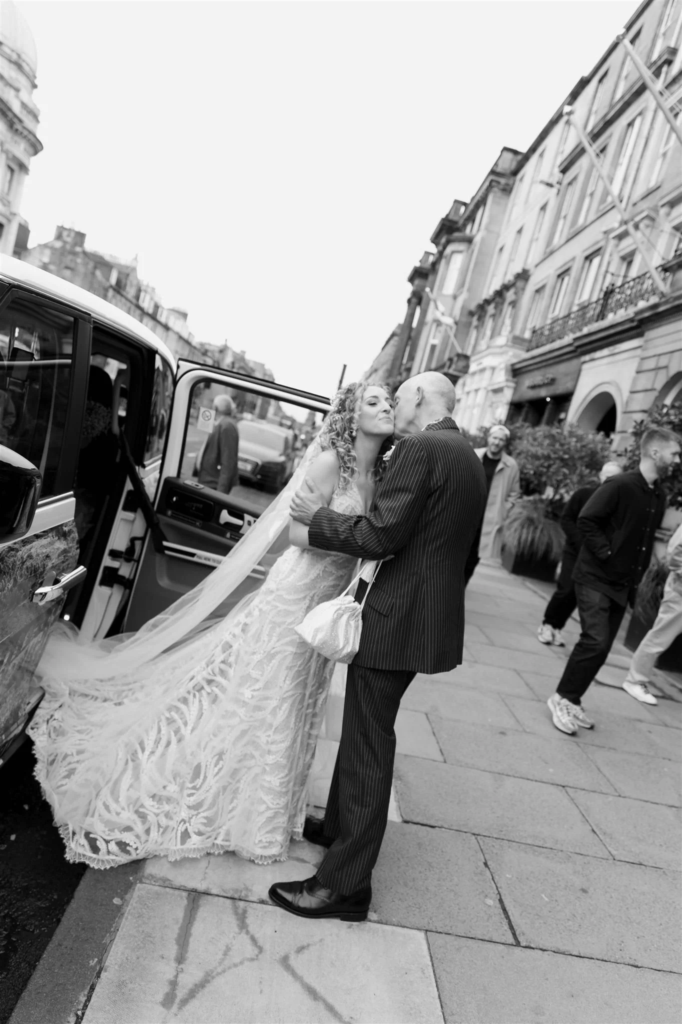 A wedding day at The InterContinental George Hotel in Edinburgh, Scotland.