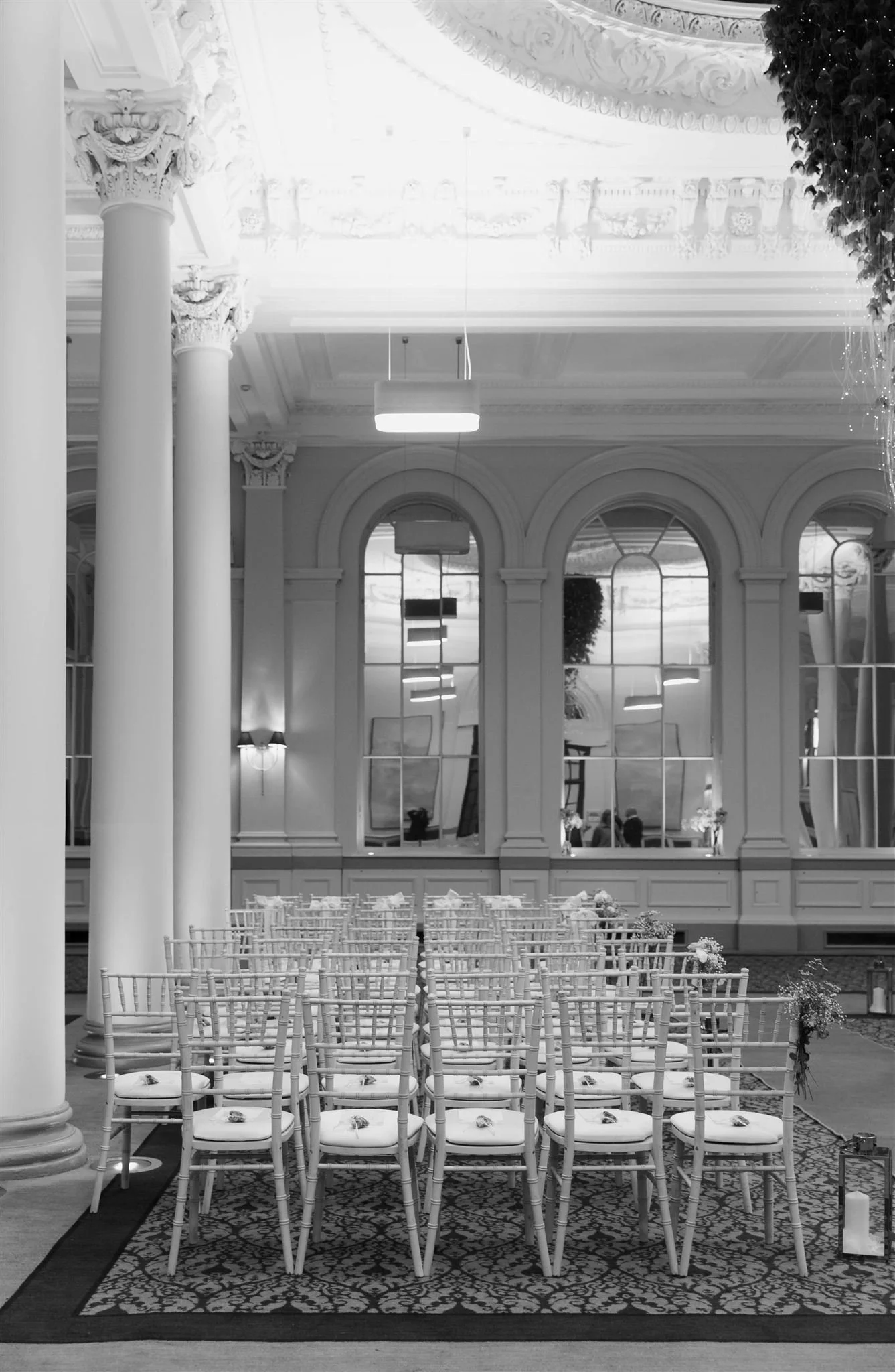 A wedding day at The InterContinental George Hotel in Edinburgh, Scotland.