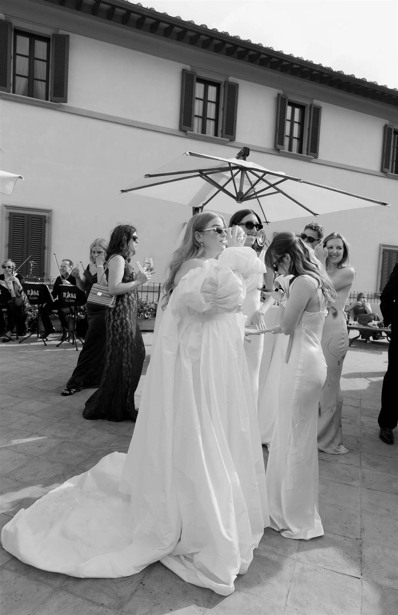 A wedding day at Dievole Wine Resort in the Chianti region of Tuscany, Italy.