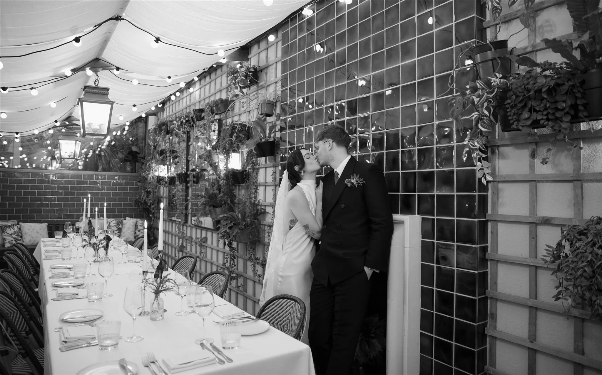 The Courtyard at Gleneagles Townhouse Hotel Wedding in Edinburgh, Scotland.