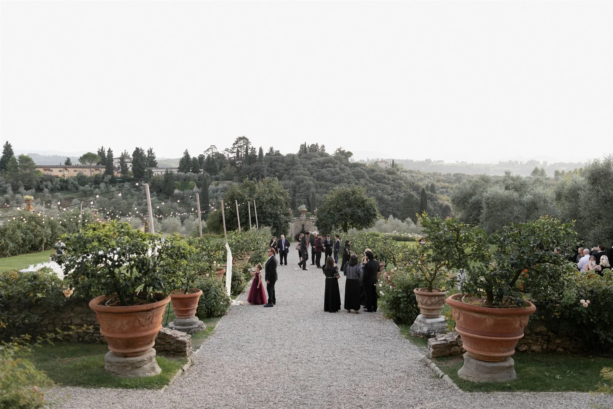 A wedding day at Villa Medicea Di Lilliano in Tuscany, Italy.