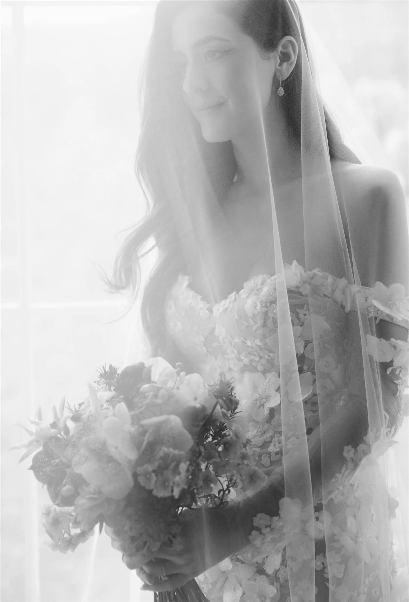 A luxury castle bride on a wedding day at Drumtochty Castle in Scotland.