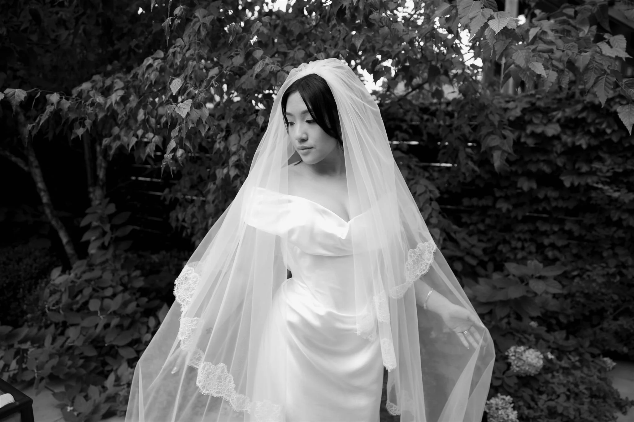 A bride portrait on her wedding day in Chicago.