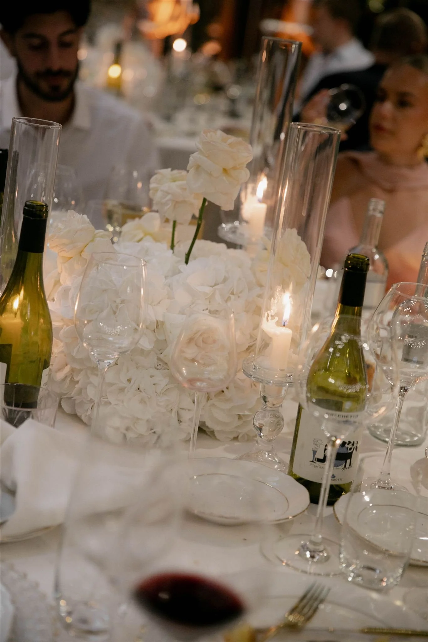 A wedding reception at Tenuta Corbinaia Villa in Tuscany, Italy.