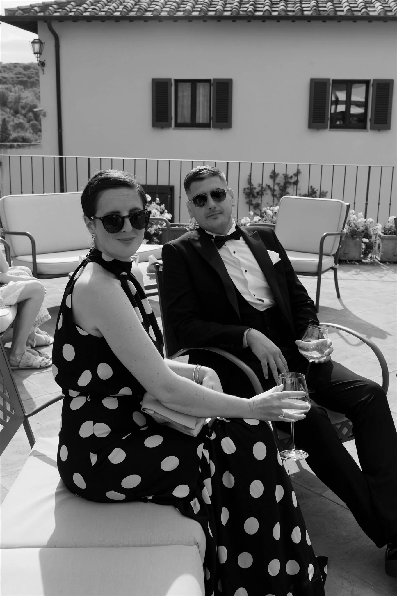 A wedding day at Dievole Wine Resort in the Chianti region of Tuscany, Italy.