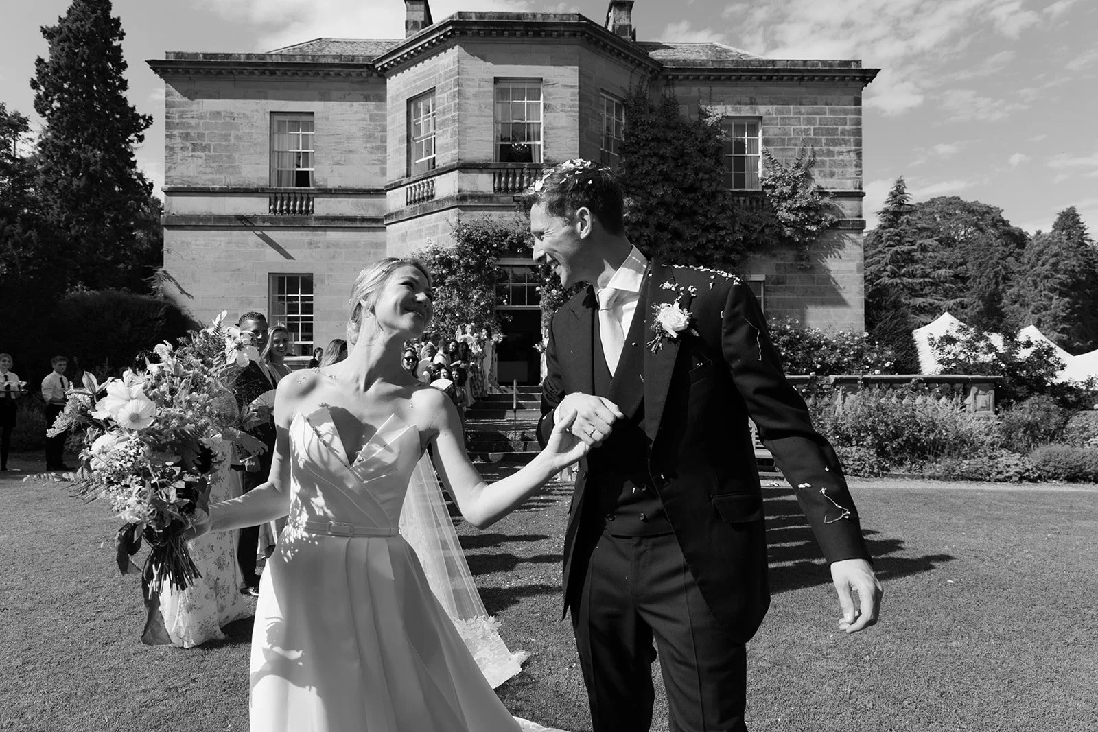 Middleton Lodge Estate wedding confetti in North Yorkshire.