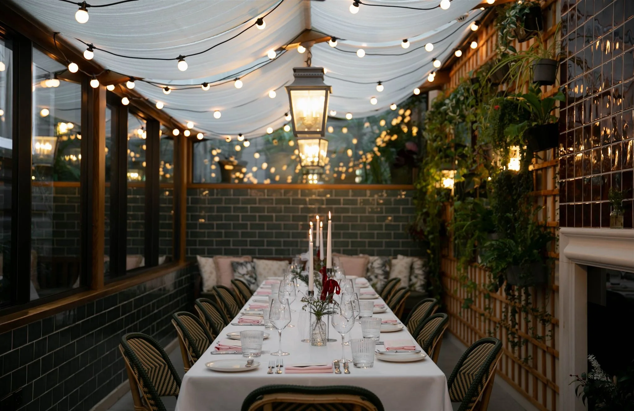 The Courtyard at Gleneagles Townhouse Hotel in Edinburgh, Scotland.