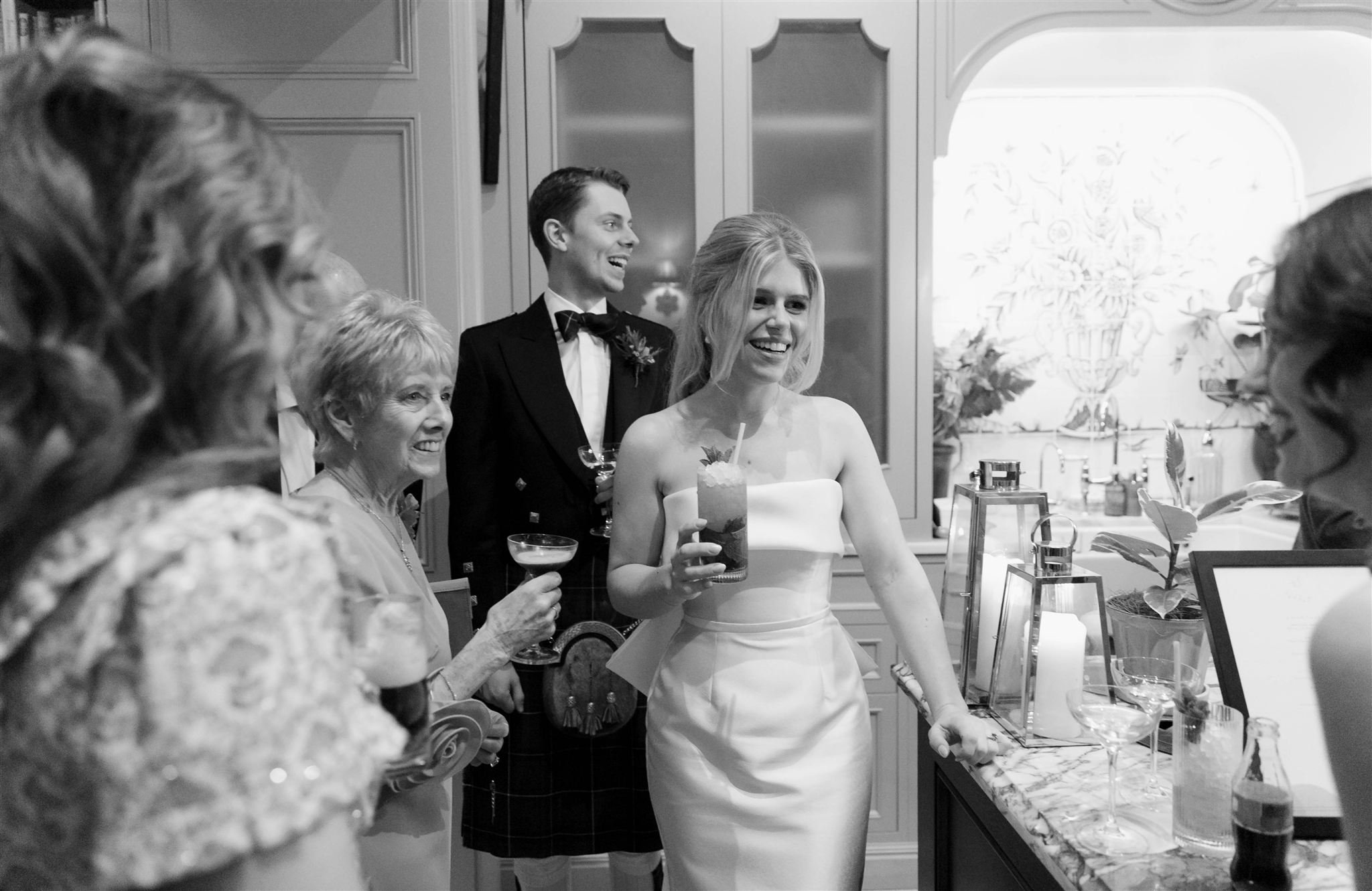 Edinburgh, Scotland Wedding Photographer photographing Edinburgh Wedding Photography at Gleneagles Townhouse Hotel.