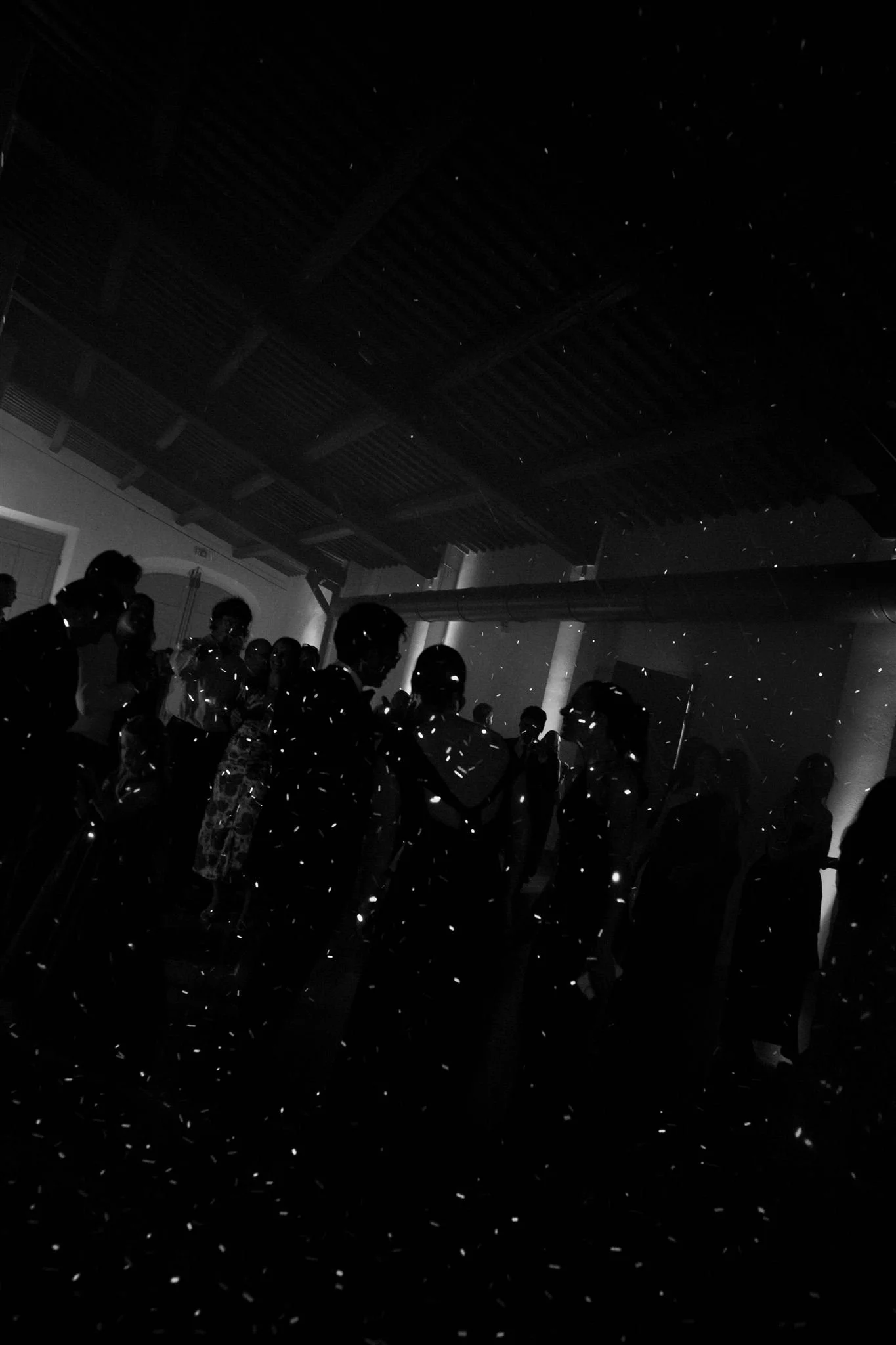 Wedding reception on a wedding day at Villa Medicea Di Lilliano in Tuscany, Italy.