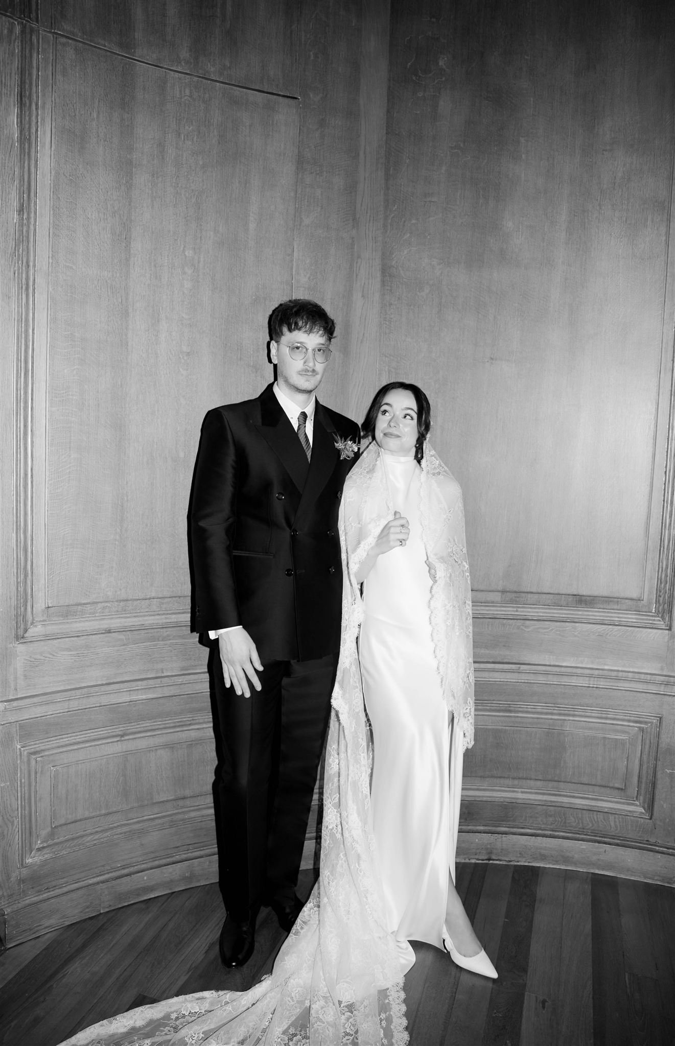 A wedding day photographed on 35mm film at the Edinburgh Grand Hotel in Edinburgh, Scotland.