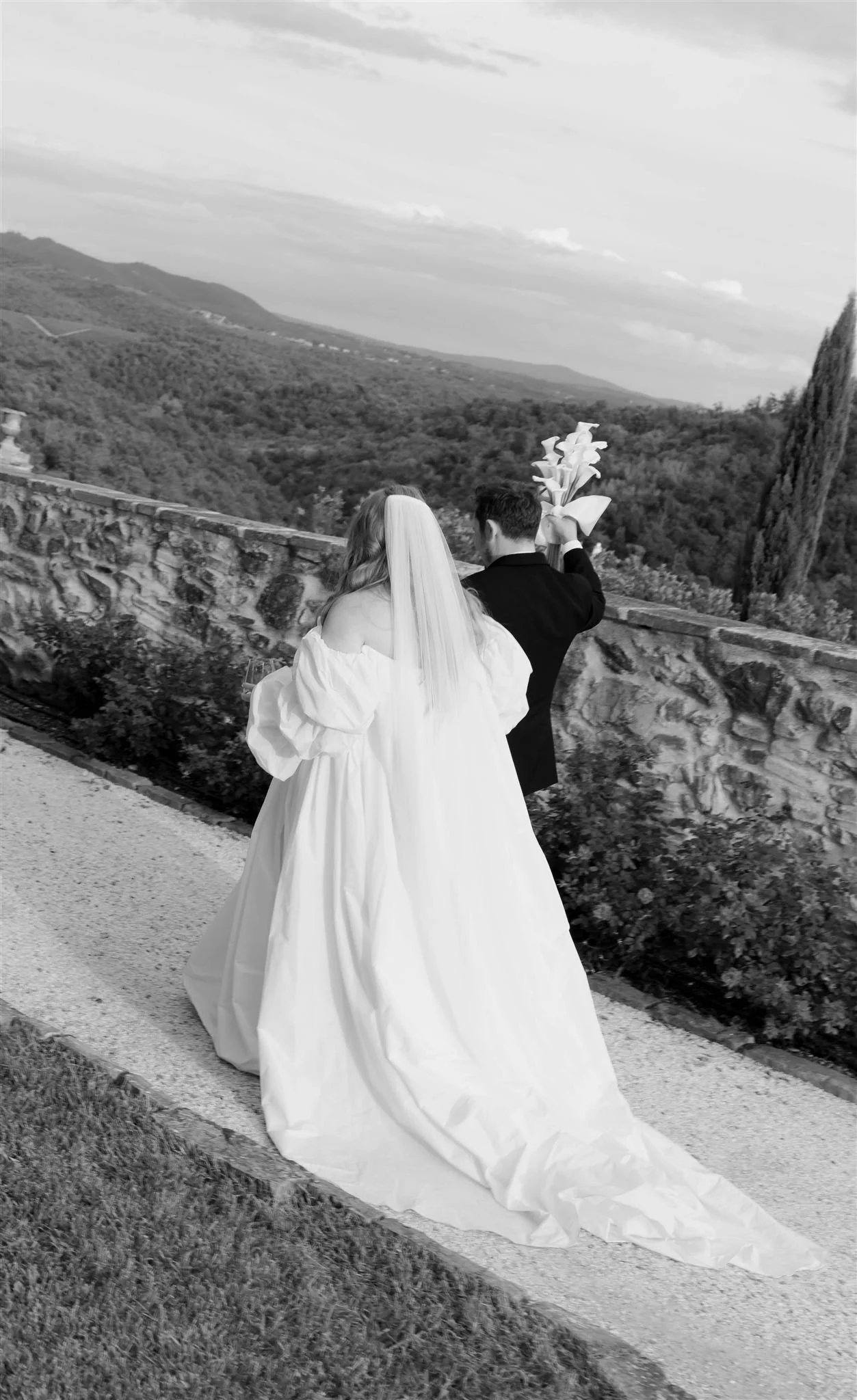 A wedding day at Dievole Wine Resort in the Chianti region of Tuscany, Italy.