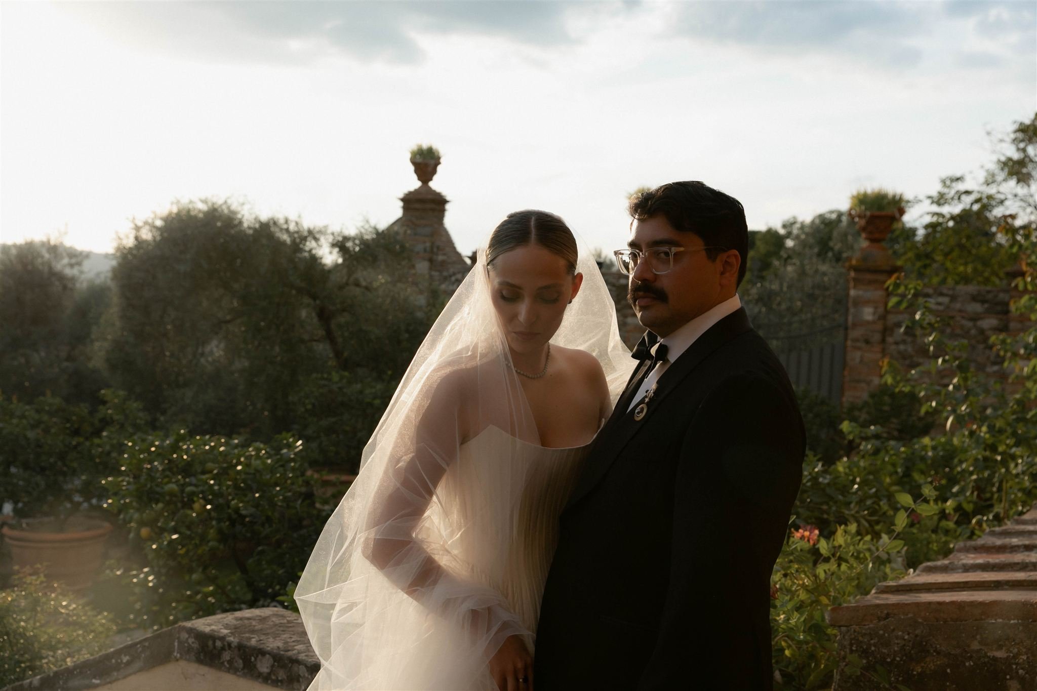 A wedding day at Villa Medicea Di Lilliano in Tuscany, Italy.