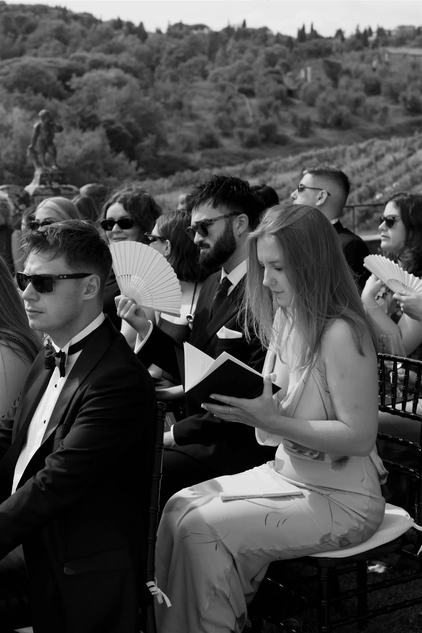 A wedding day at Dievole Wine Resort in the Chianti region of Tuscany, Italy.