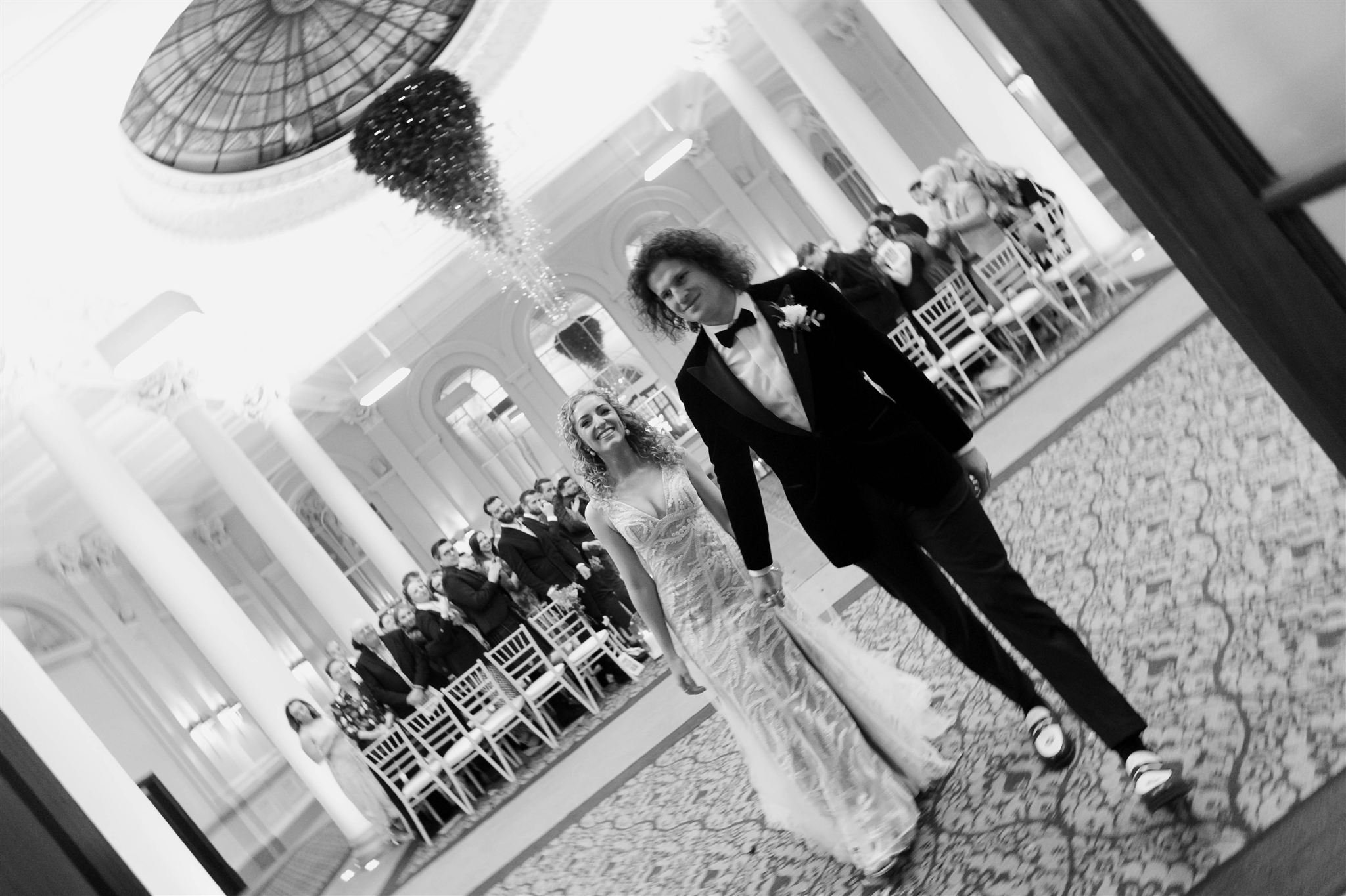 A wedding day at The InterContinental George Hotel in Edinburgh, Scotland.