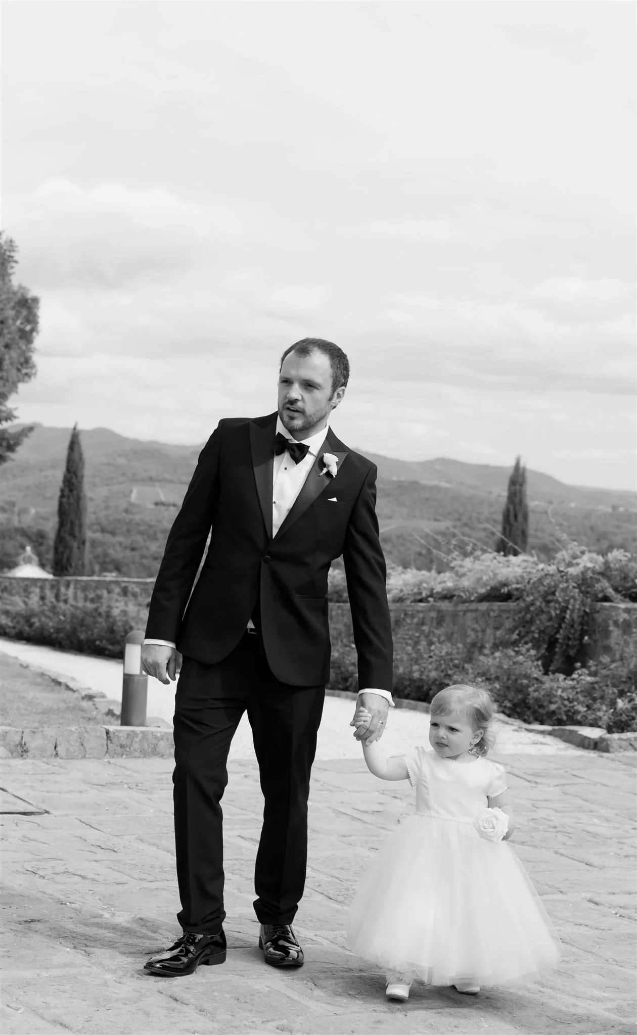 A wedding day at Dievole Wine Resort in the Chianti region of Tuscany, Italy.