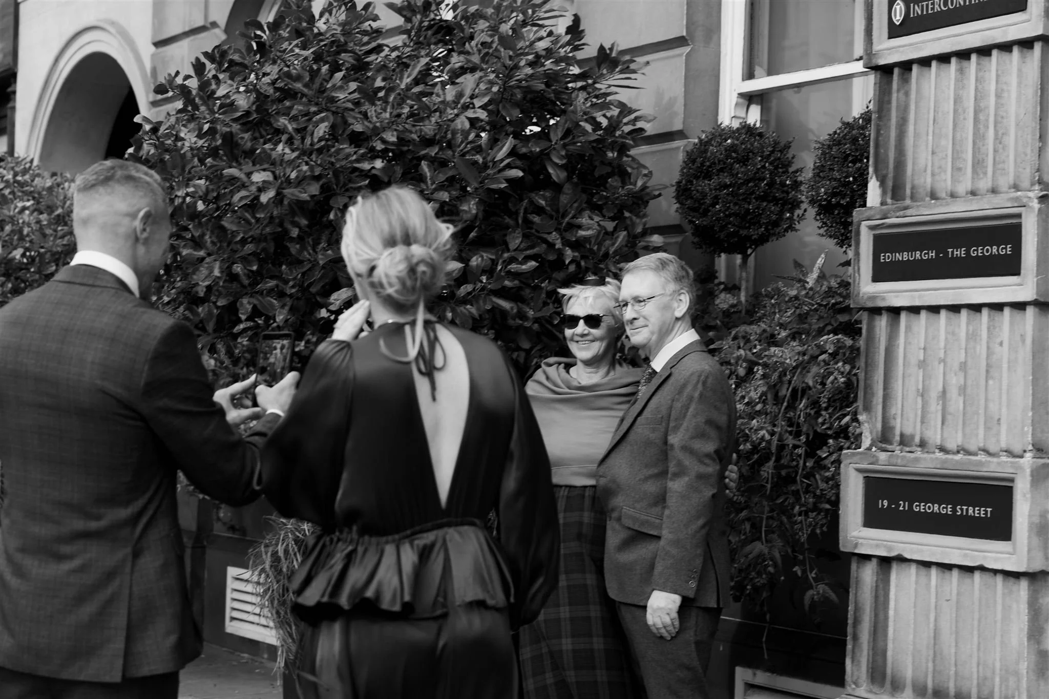 A wedding day at The InterContinental George Hotel in Edinburgh, Scotland.