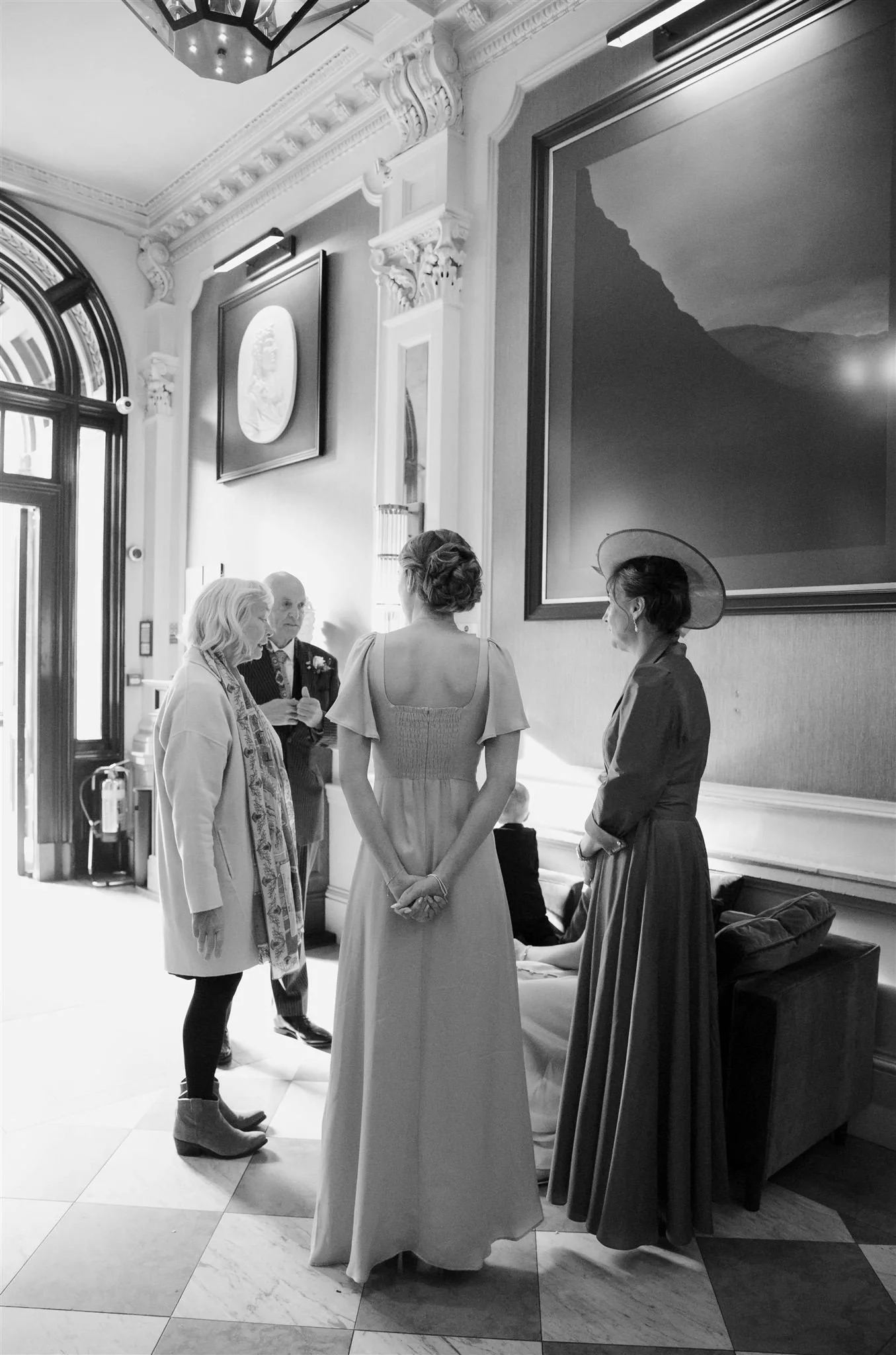 A wedding day at The InterContinental George Hotel in Edinburgh, Scotland.