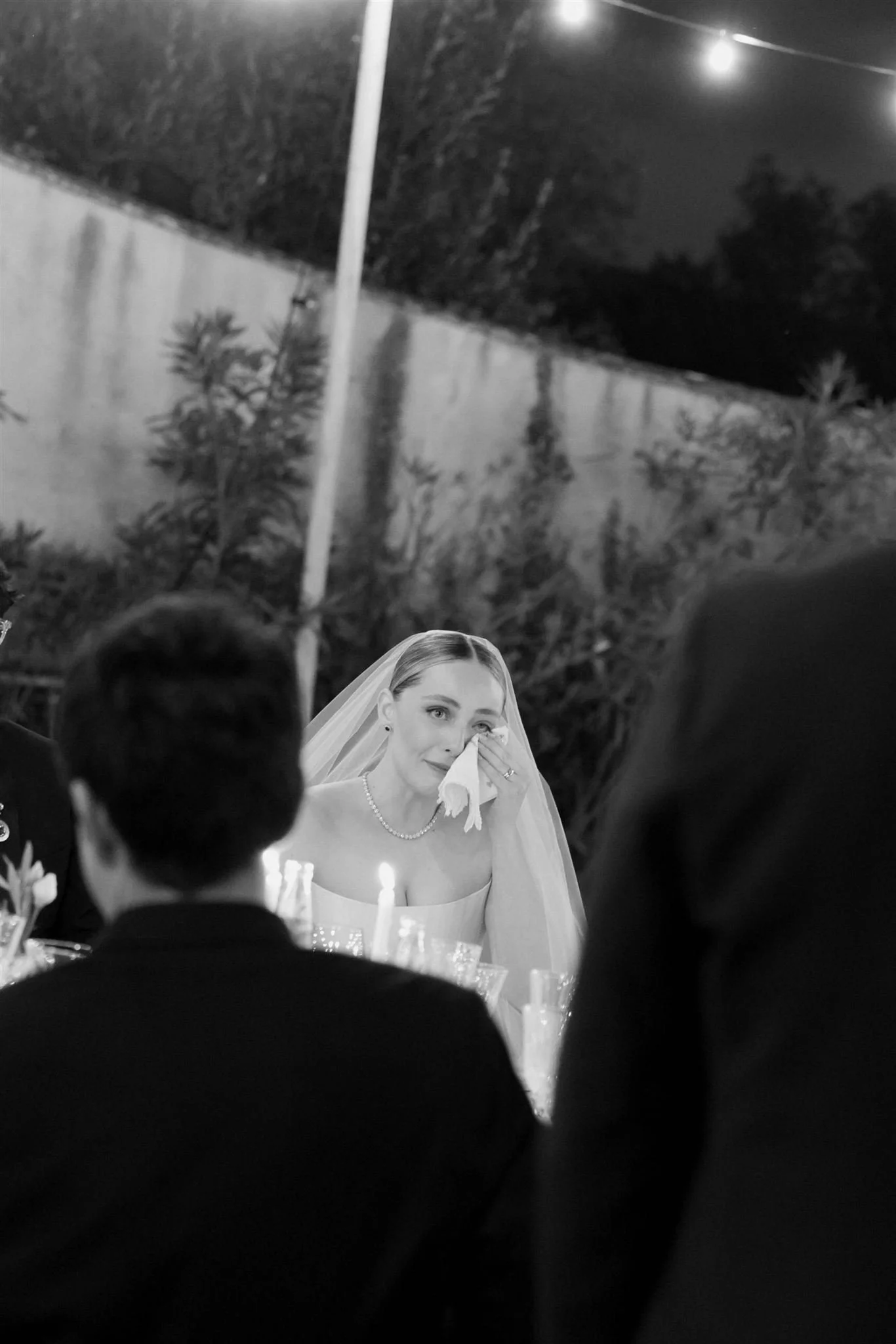 Garden wedding reception on a wedding day at Villa Medicea Di Lilliano in Tuscany, Italy.
