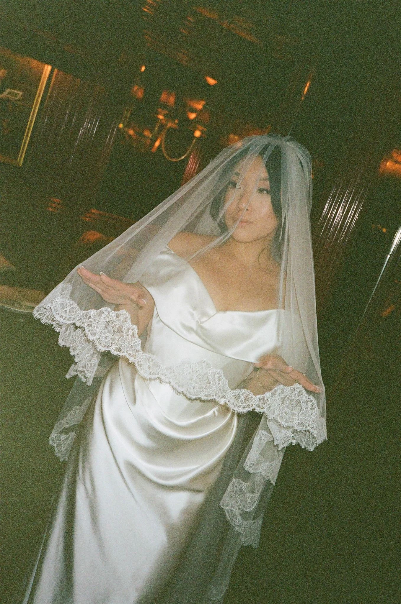 Gilt Bar Bride at her Wedding in Chicago.