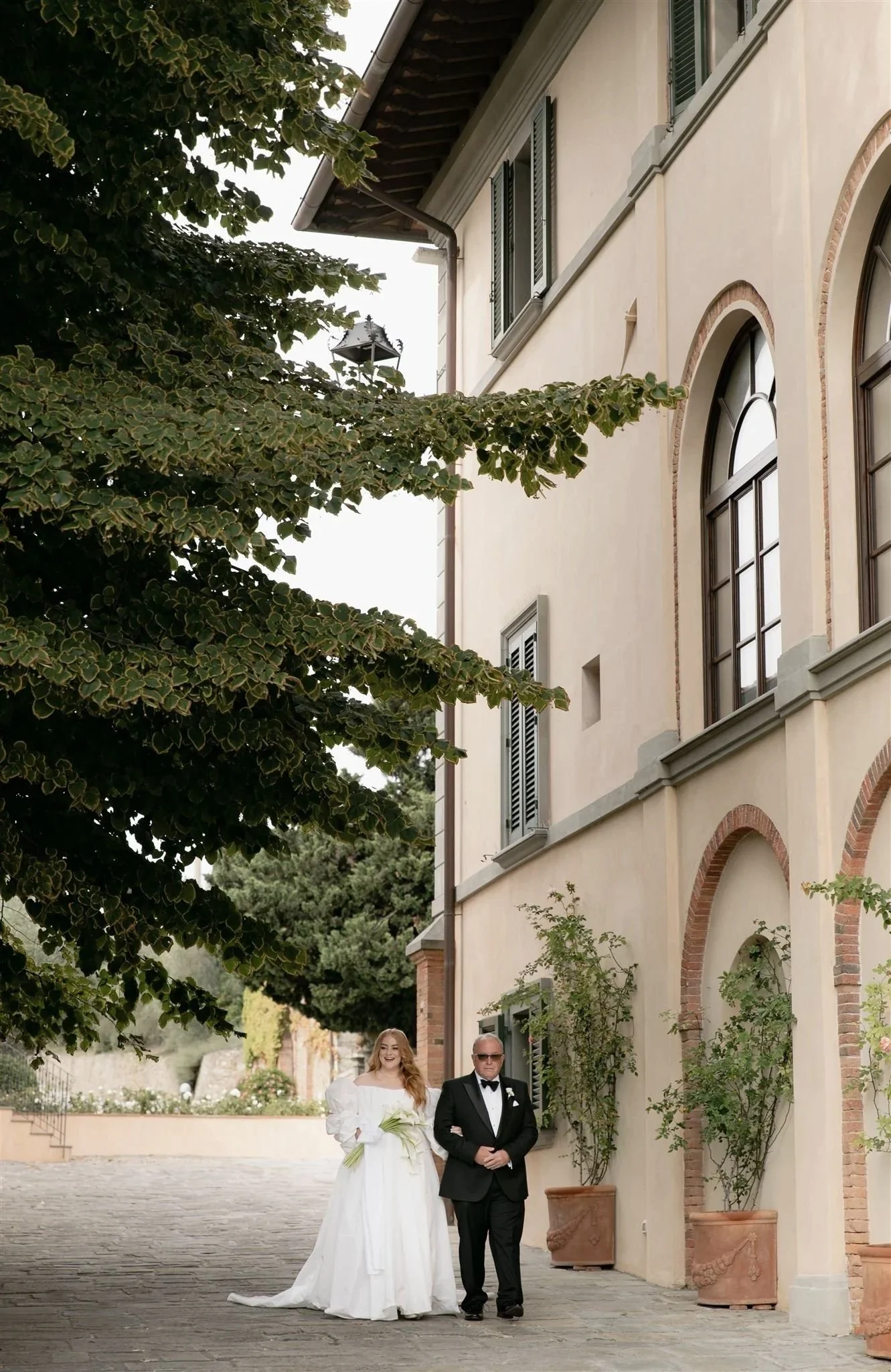 A wedding day at Dievole Wine Resort in the Chianti region of Tuscany, Italy.