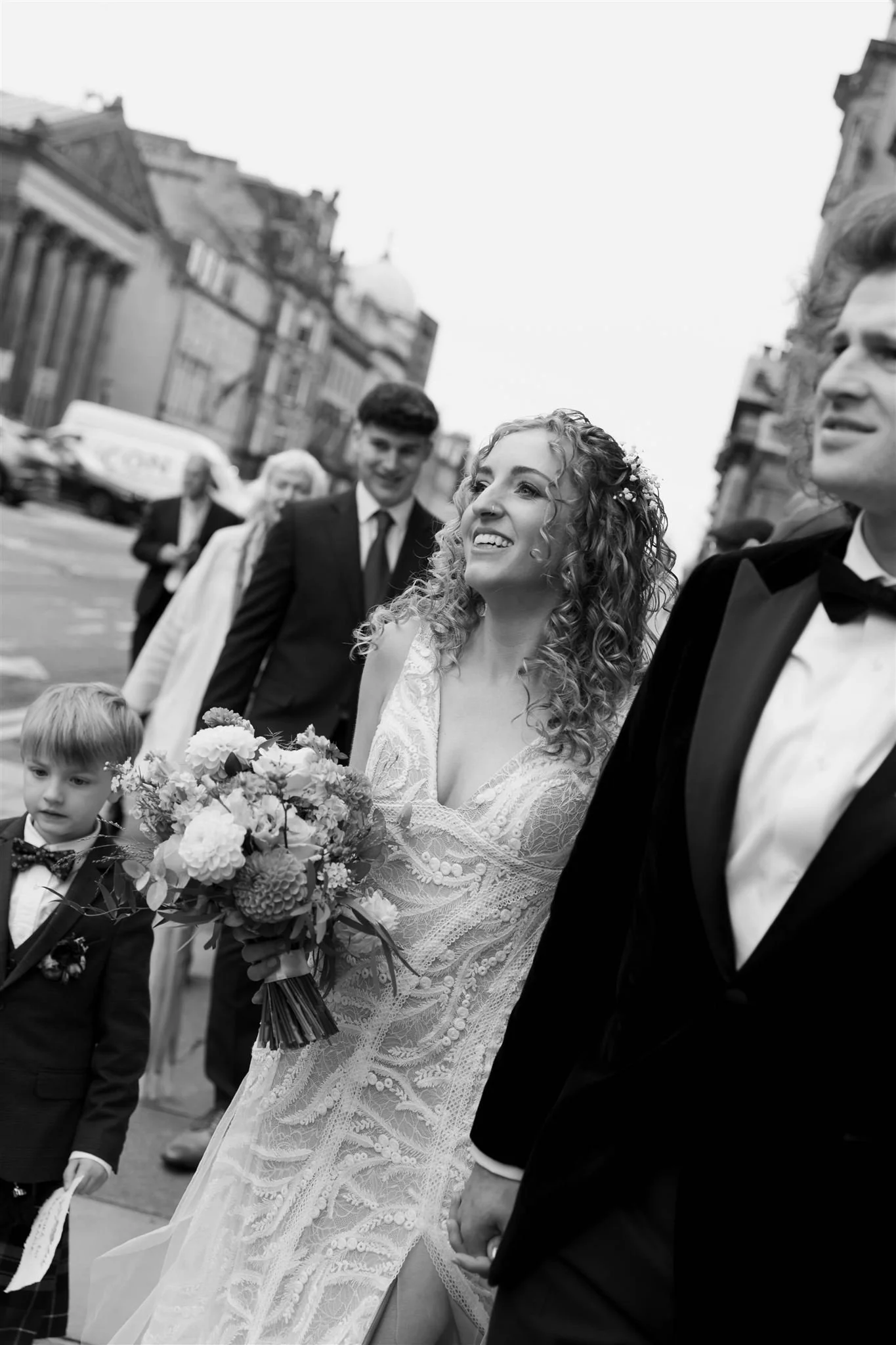 A wedding day at The InterContinental George Hotel in Edinburgh, Scotland.