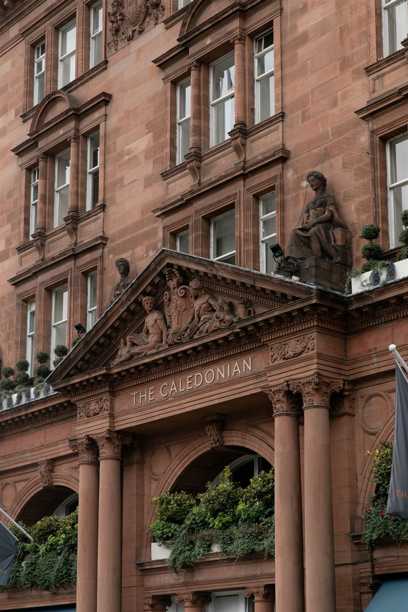 A wedding day at The Caledonian Edinburgh in Edinburgh, Scotland.