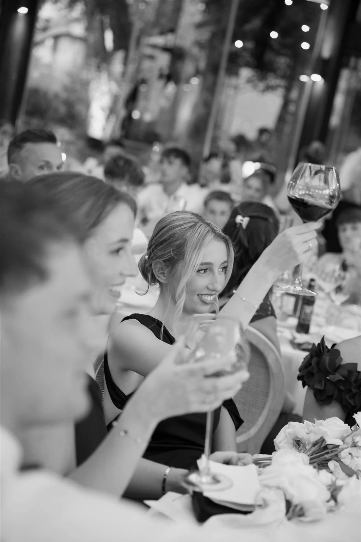 A wedding reception at Tenuta Corbinaia Villa in Tuscany, Italy.