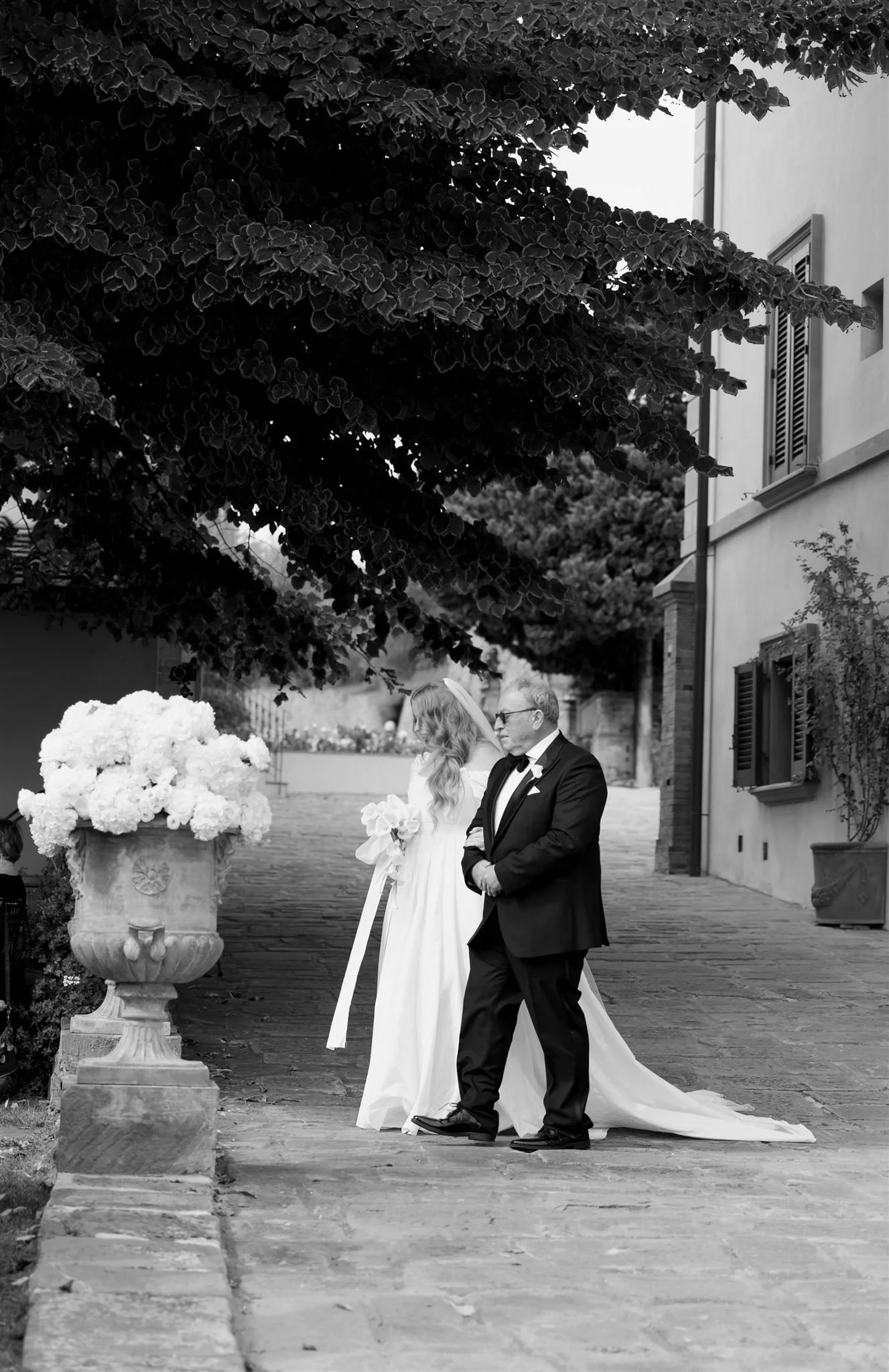 A wedding day at Dievole Wine Resort in the Chianti region of Tuscany, Italy.