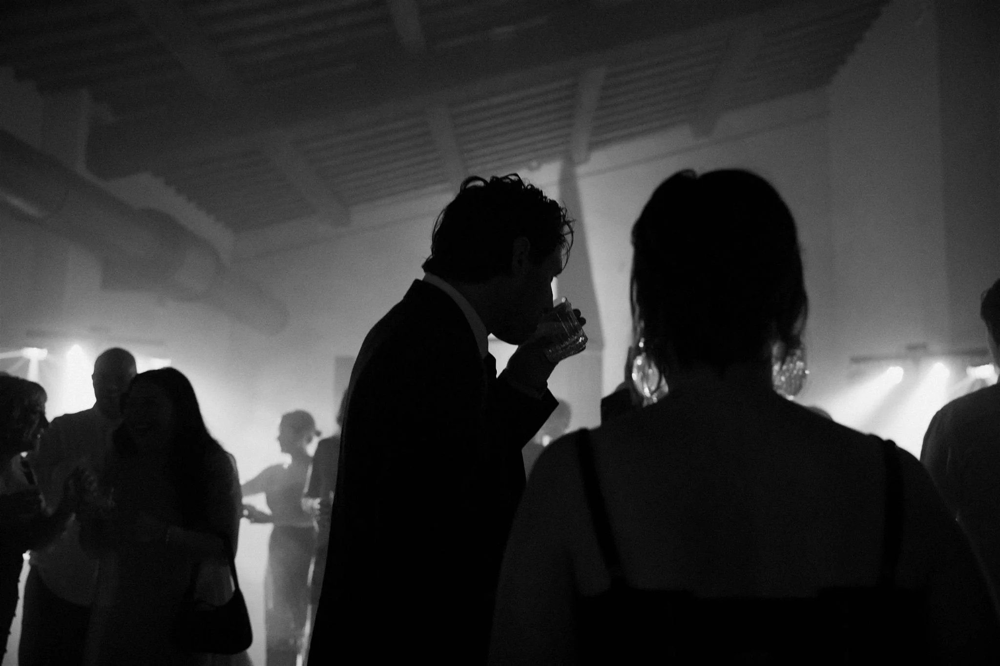 Wedding reception on a wedding day at Villa Medicea Di Lilliano in Tuscany, Italy.