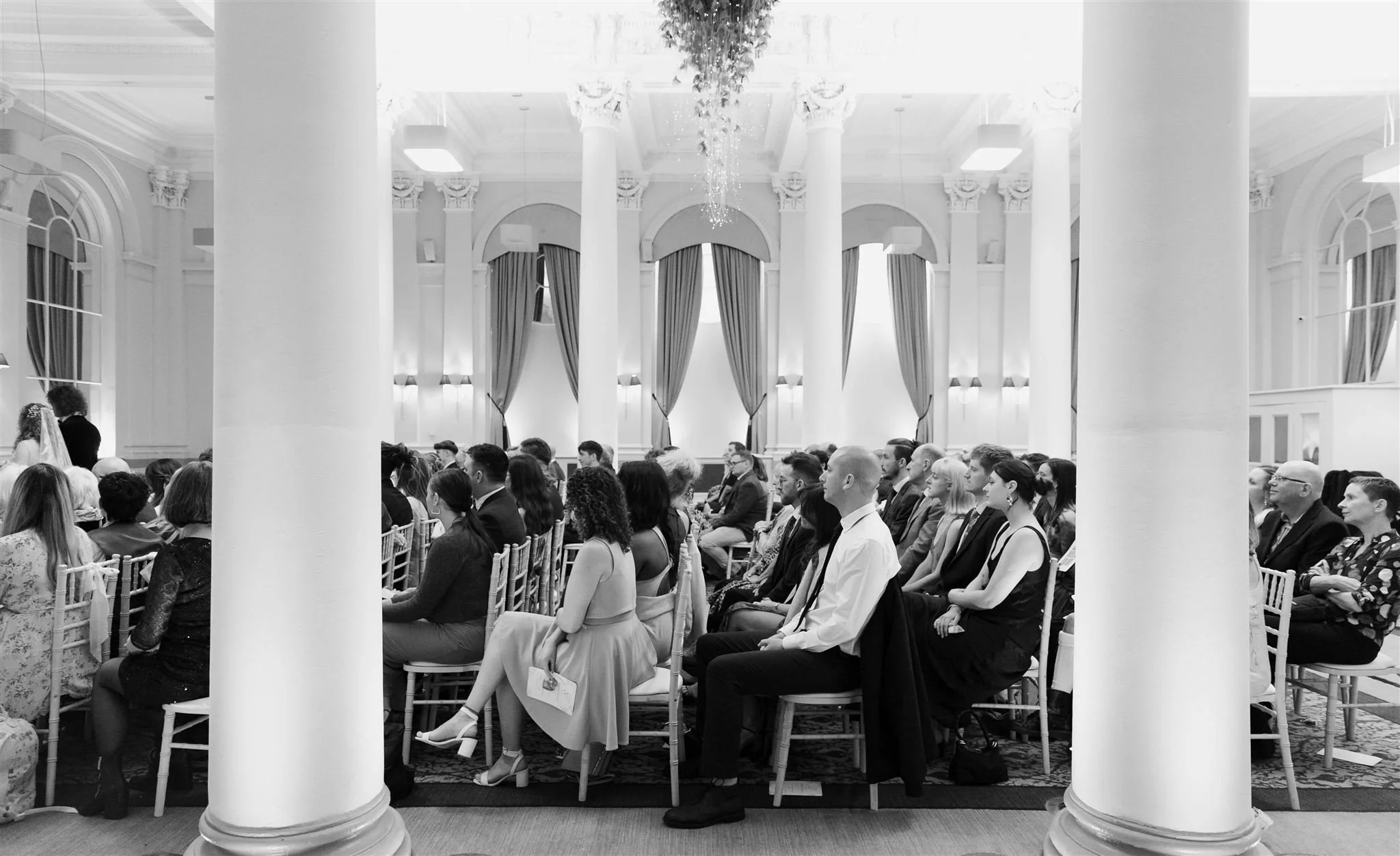 A wedding day at The InterContinental George Hotel in Edinburgh, Scotland.