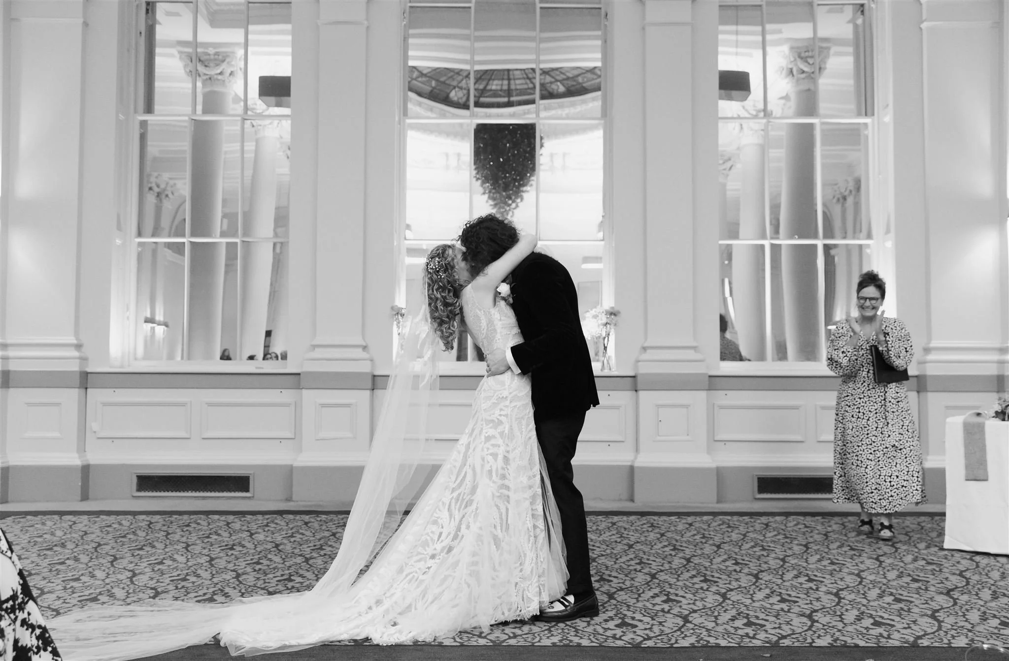 A wedding day at The InterContinental George Hotel in Edinburgh, Scotland.