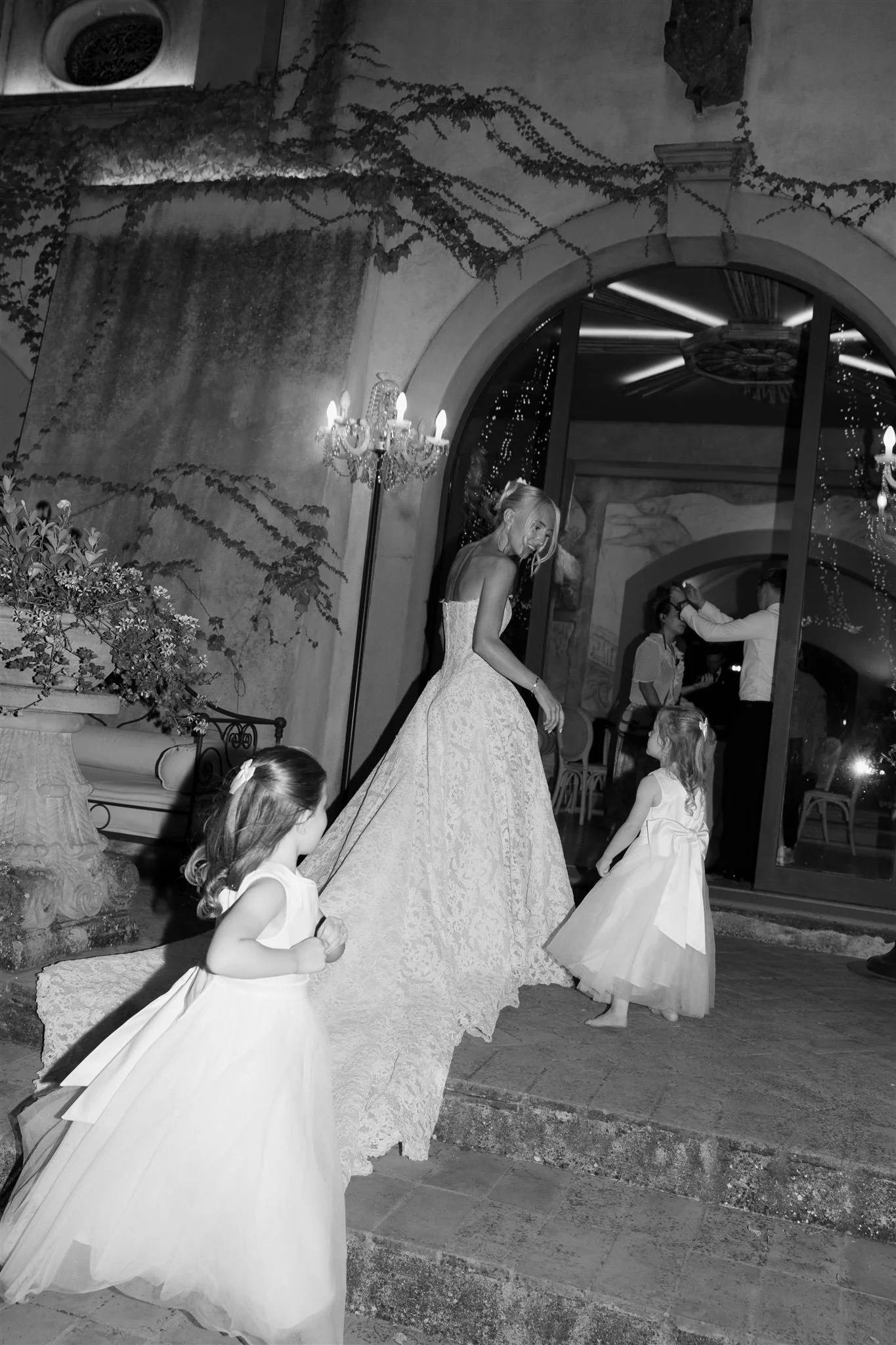 A wedding reception at Tenuta Corbinaia Villa in Tuscany, Italy.