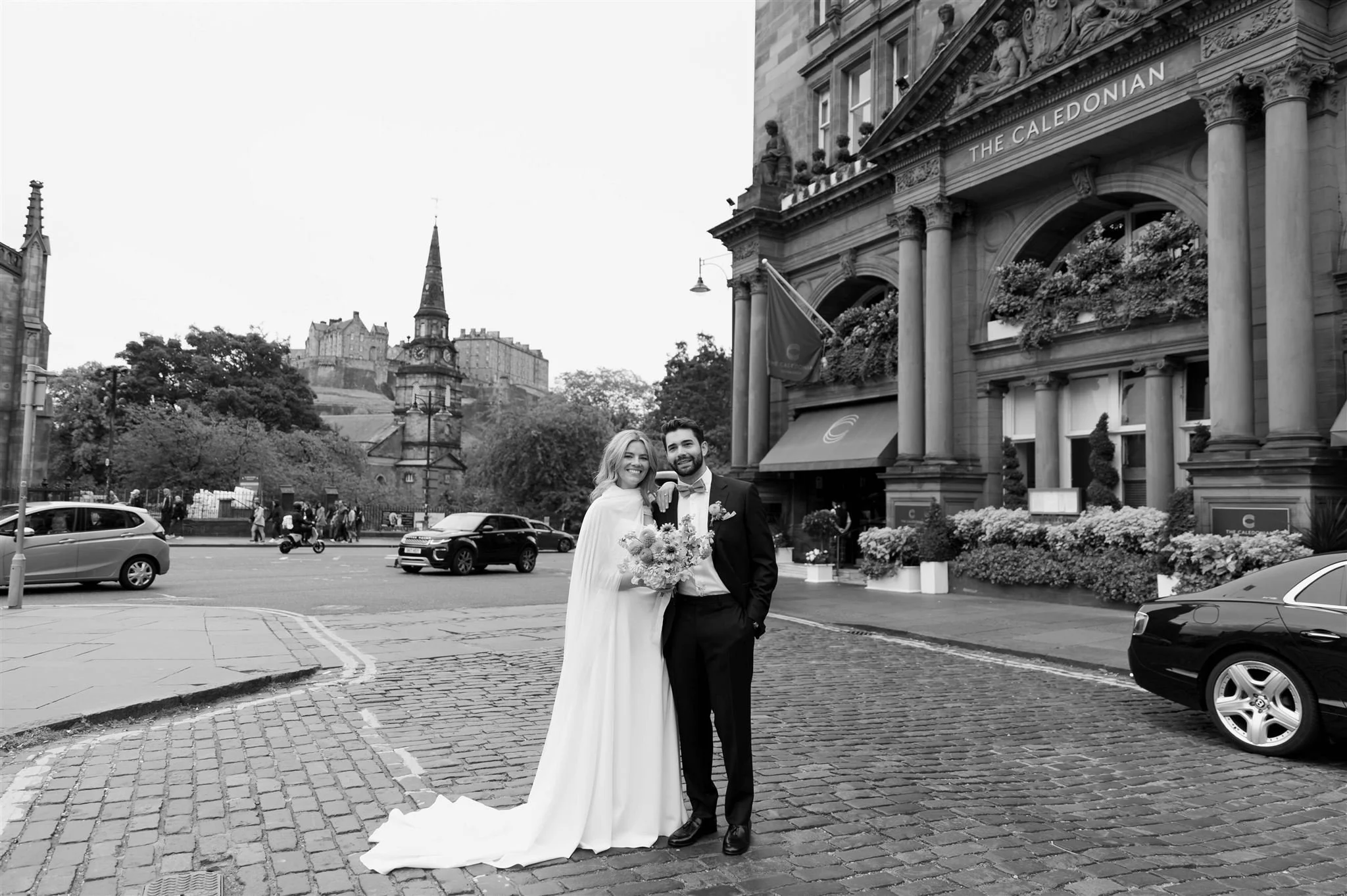 A wedding day at The Caledonian Edinburgh in Edinburgh, Scotland.