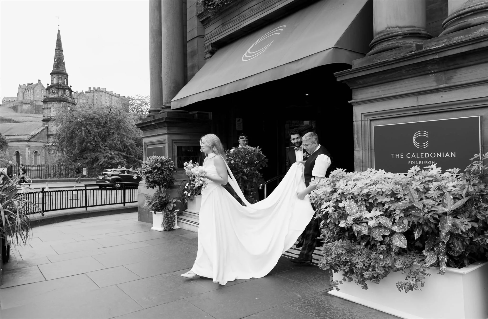 A wedding day at The Caledonian Edinburgh in Edinburgh, Scotland.