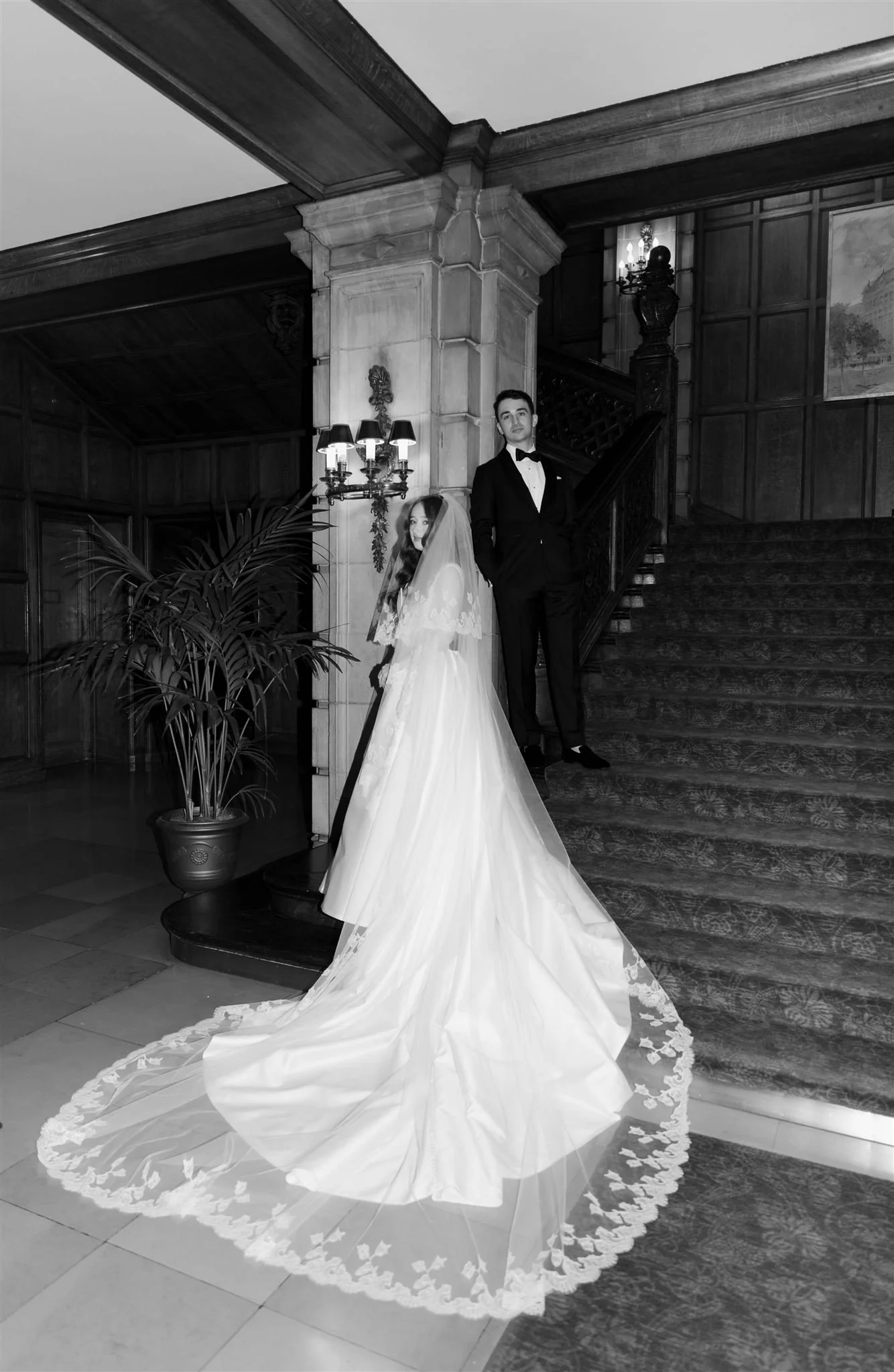 A wedding day at The University Club of Chicago.