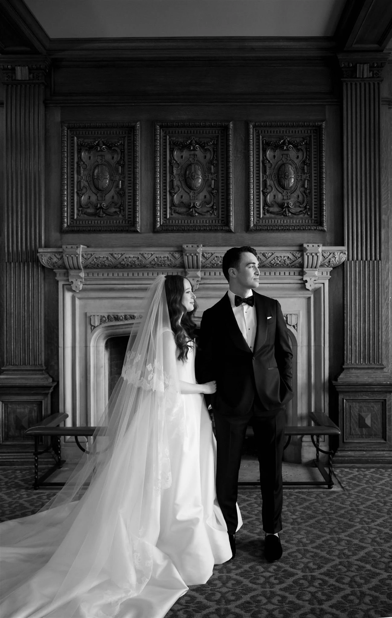 A wedding day at The University Club of Chicago.