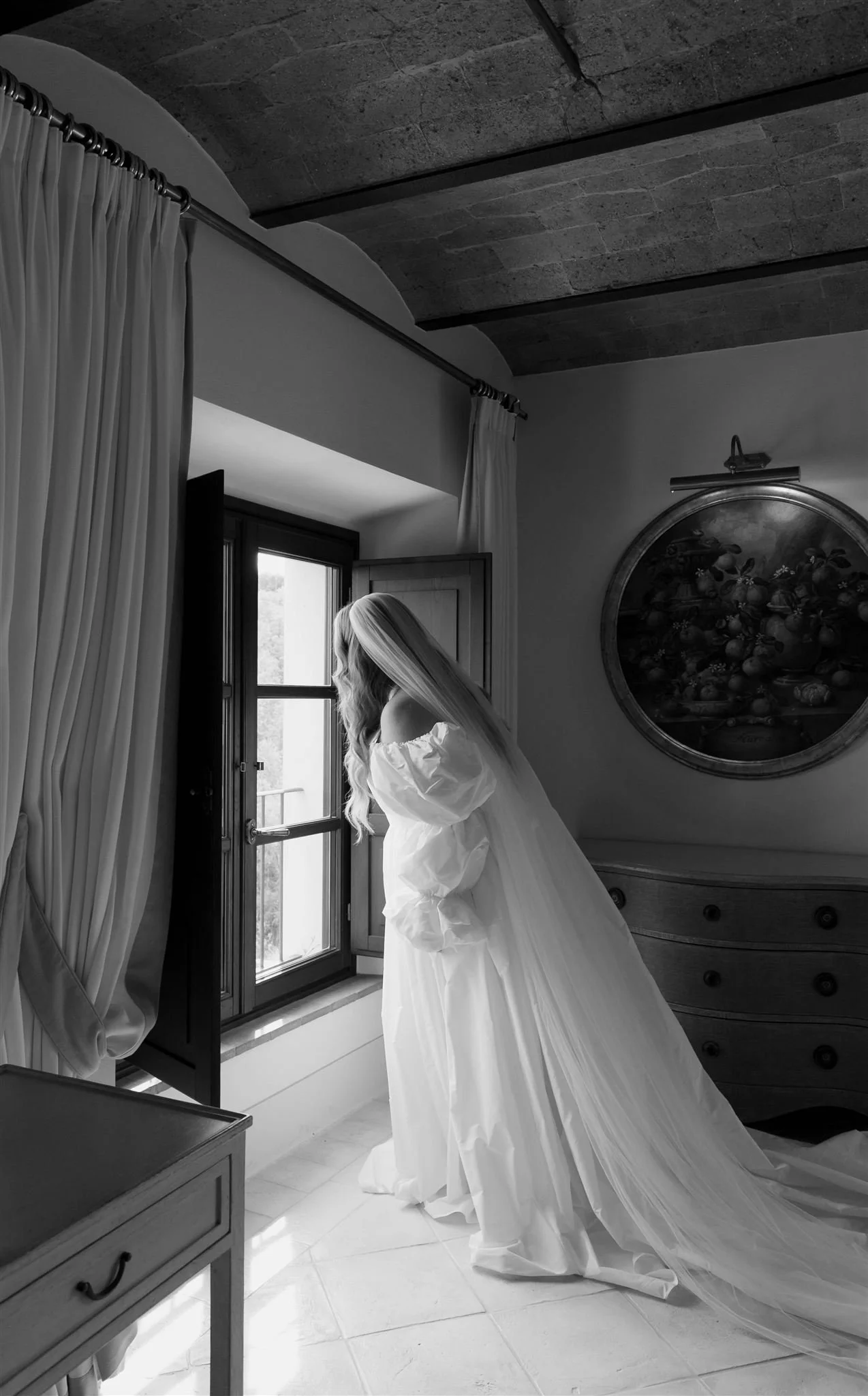 A wedding day at Dievole Wine Resort in the Chianti region of Tuscany, Italy.