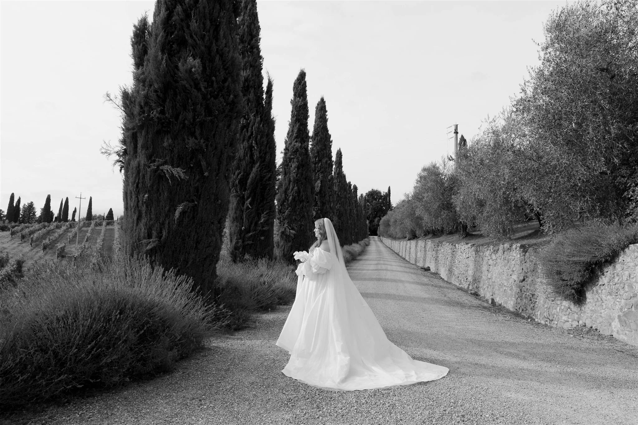 A wedding day at Dievole Wine Resort in the Chianti region of Tuscany, Italy.