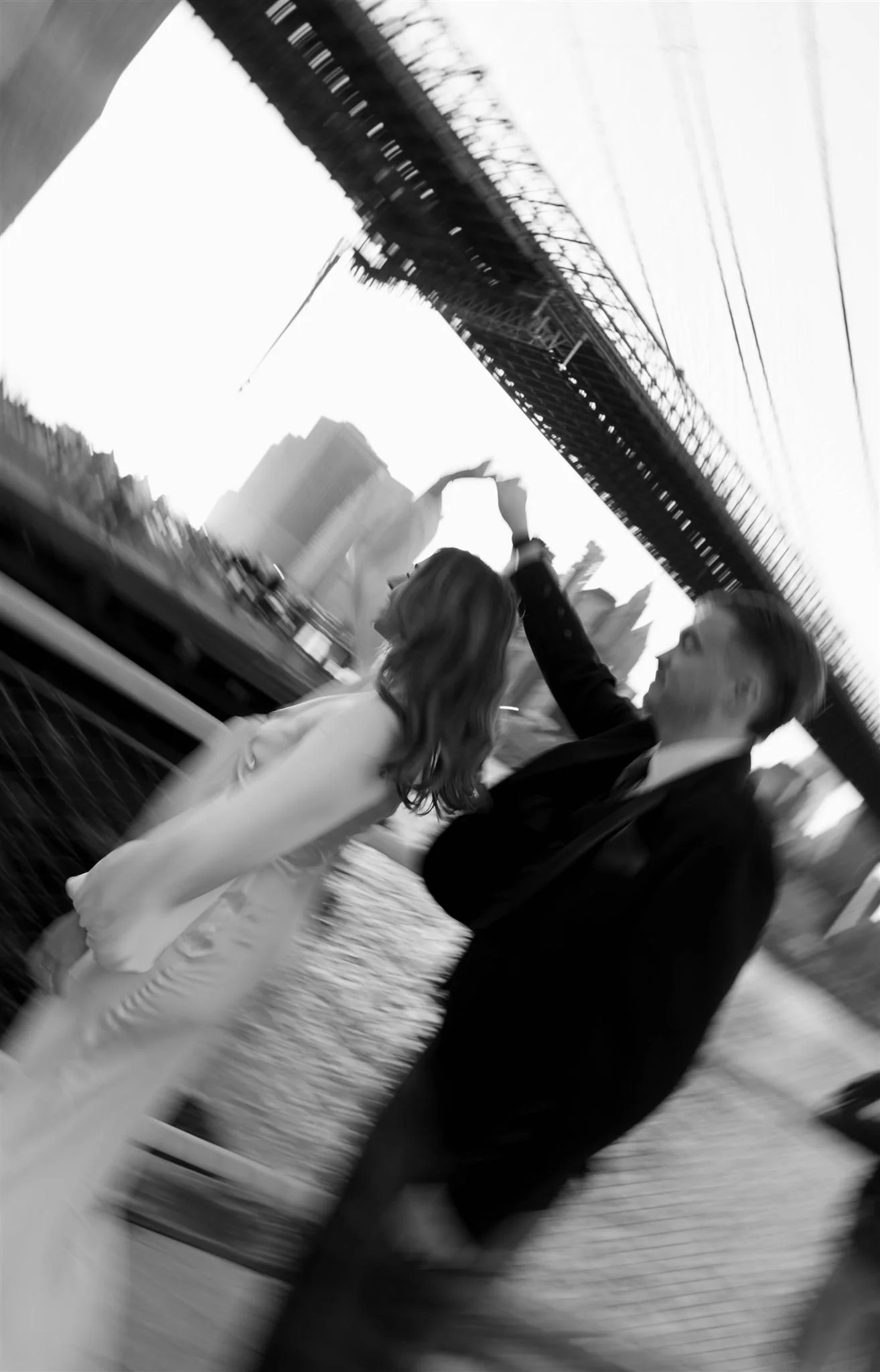 A NYC Elopement at Brooklyn Bridge Park, photographed by a NYC Elopement Photographer.