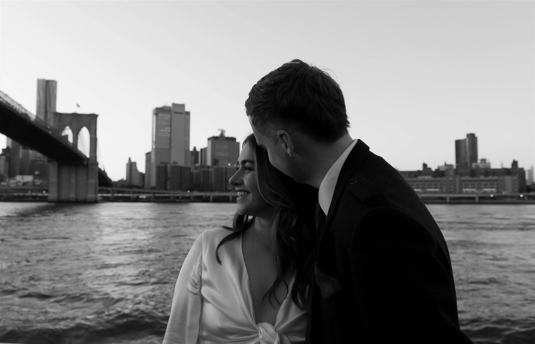A NYC Elopement at Brooklyn Bridge Park, photographed by a NYC Elopement Photographer.