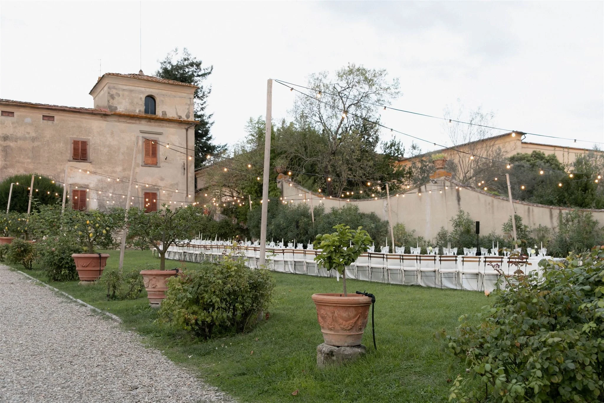 A wedding day at Villa Medicea Di Lilliano in Tuscany, Italy.