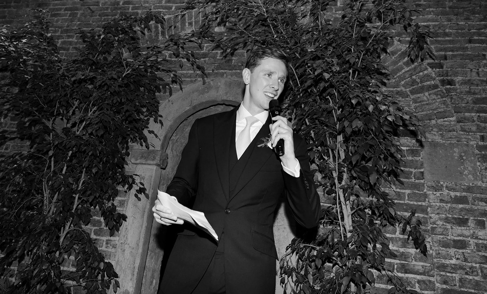 Middleton Lodge Estate wedding reception in the Fig House in the walled garden in North Yorkshire.