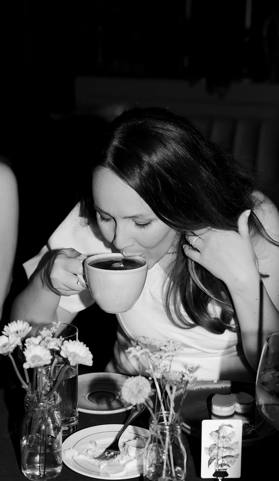 A wedding day coffee at Venteux in Chicago.