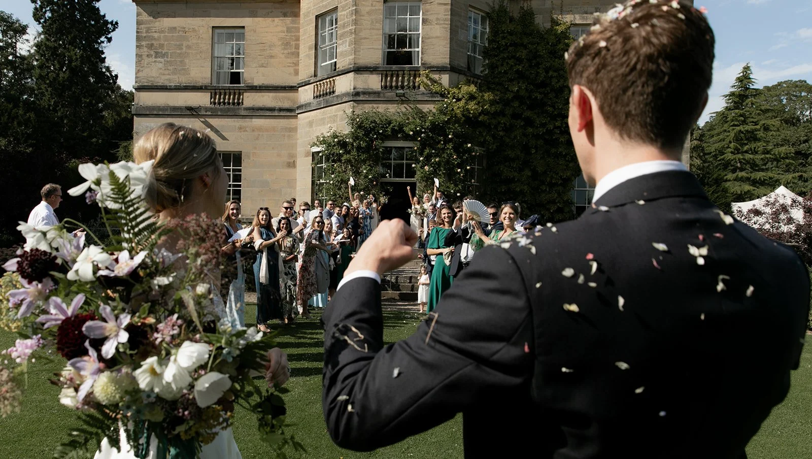 Middleton Lodge Estate wedding confetti in North Yorkshire.