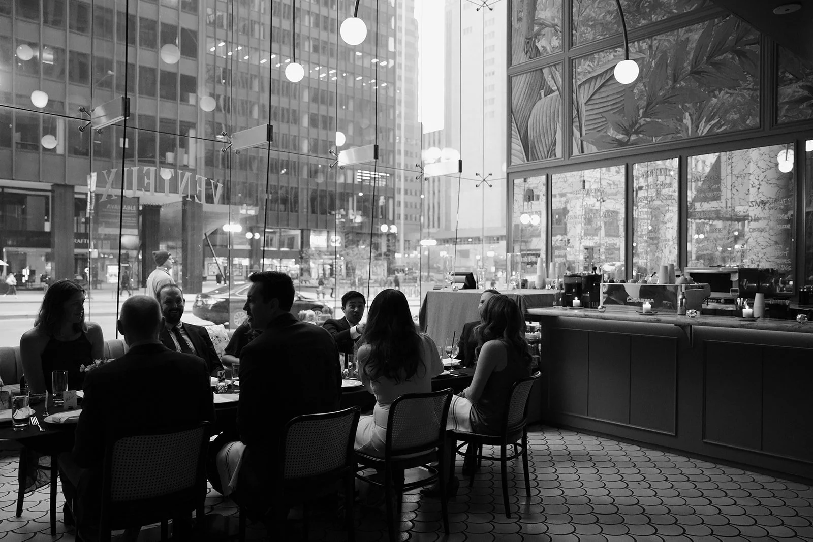 A wedding reception at Venteux in Chicago.